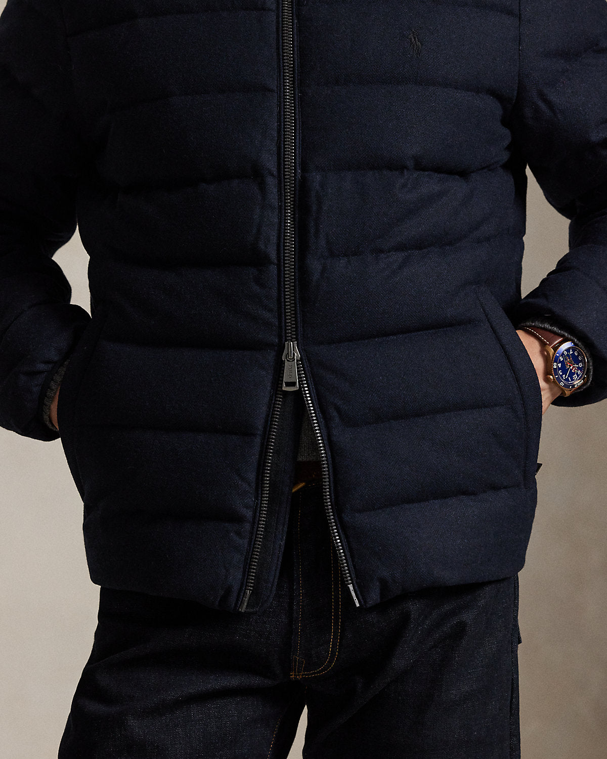 Ralph Lauren The Colden Herringbone Down Jacket