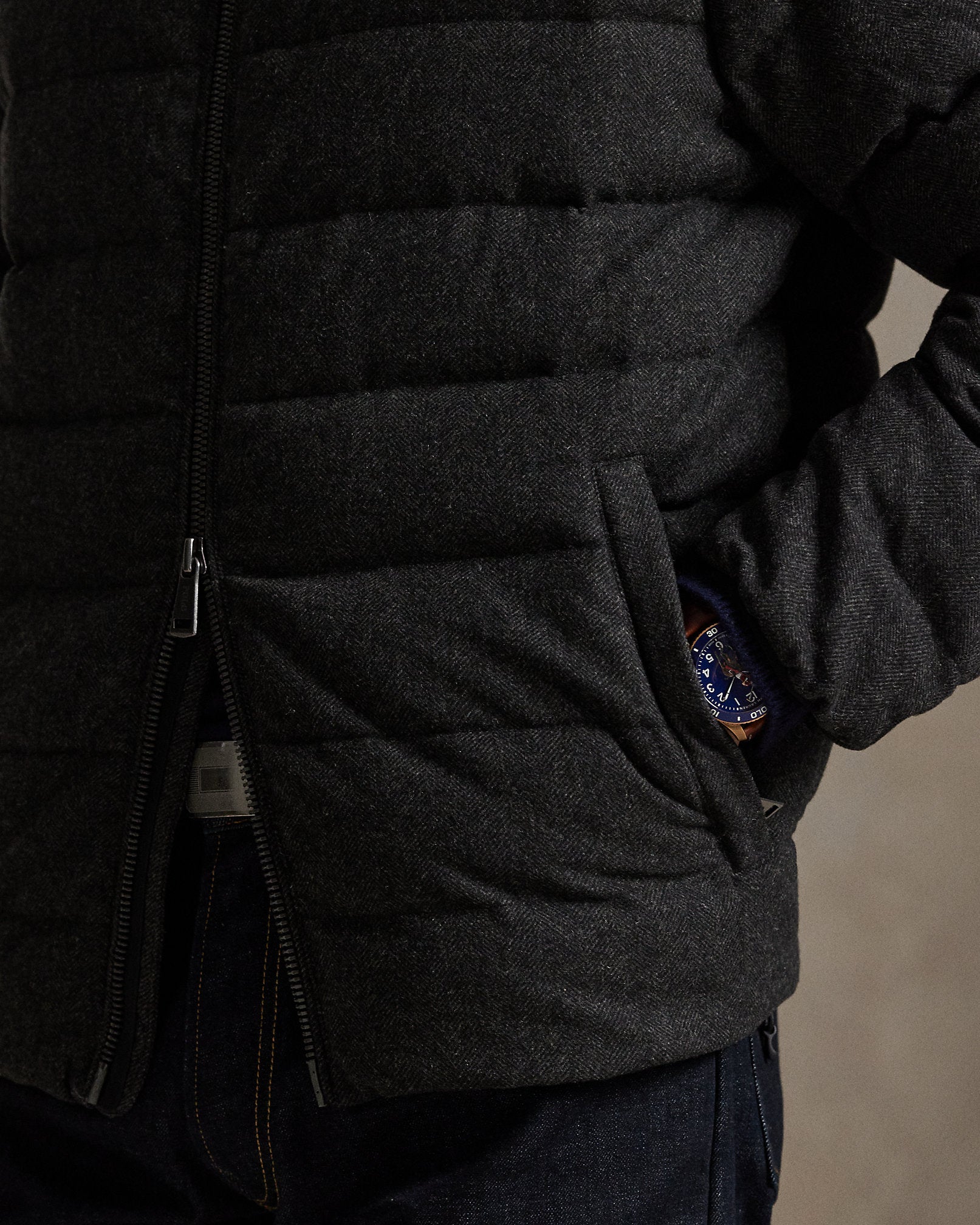 Ralph Lauren The Colden Herringbone Down Jacket