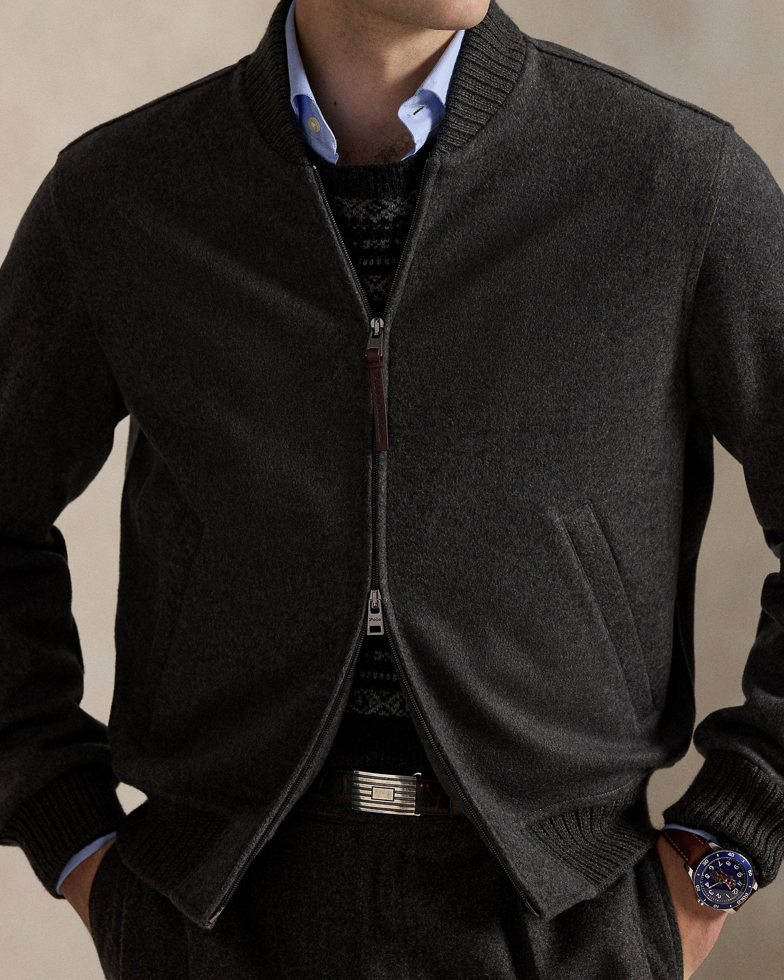 Ralph Lauren The Mather DoubleFaced Flight Jacket