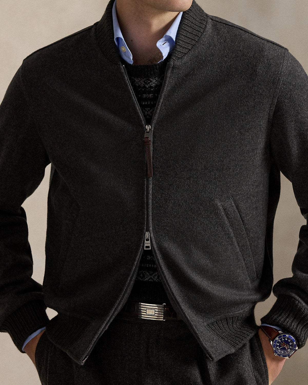 Ralph Lauren The Mather DoubleFaced Flight Jacket