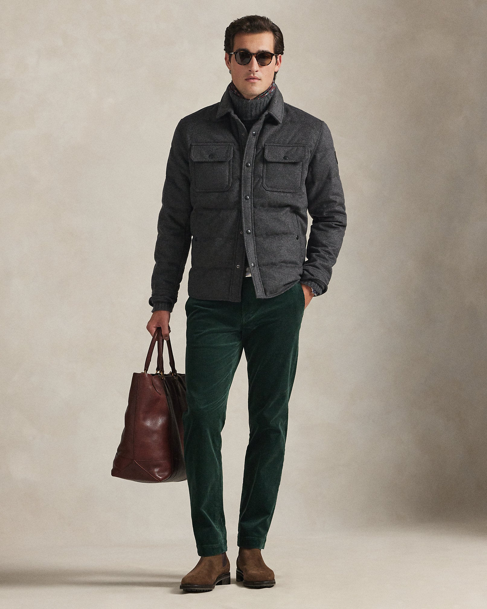 Ralph Lauren The Lewis Melton Shirt Jacket