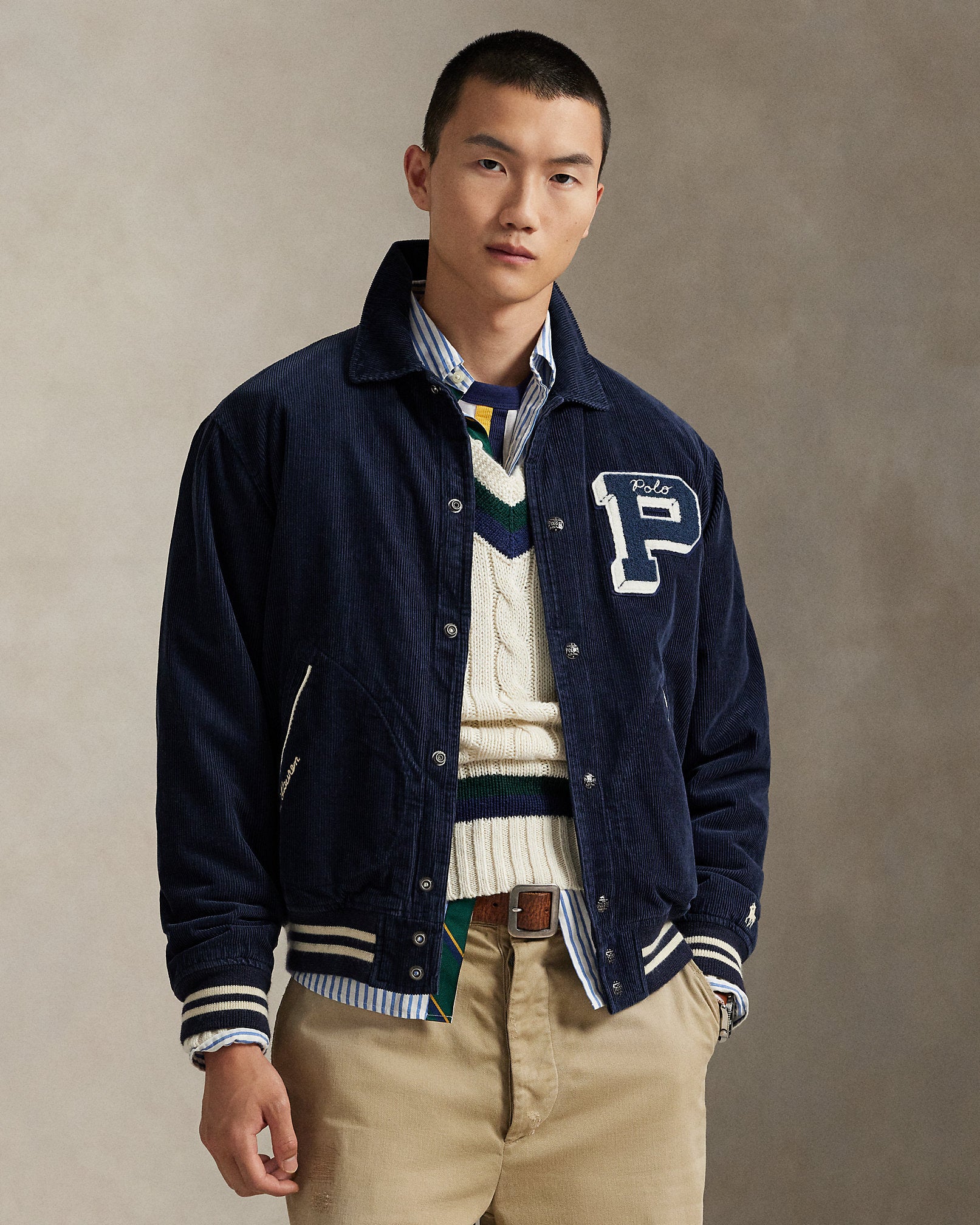 Ralph Lauren Corduroy Letter Jacket