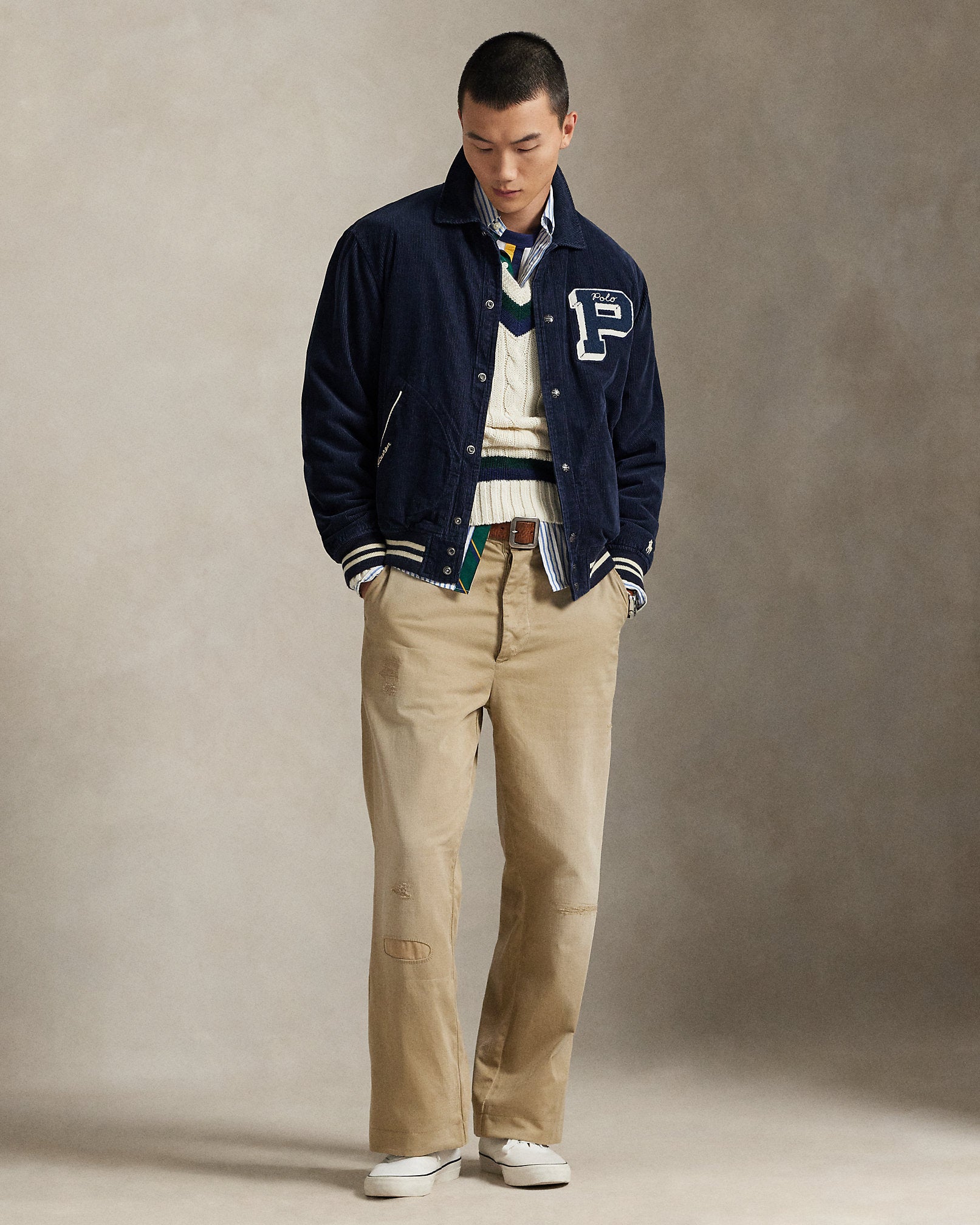 Ralph Lauren Corduroy Letter Jacket