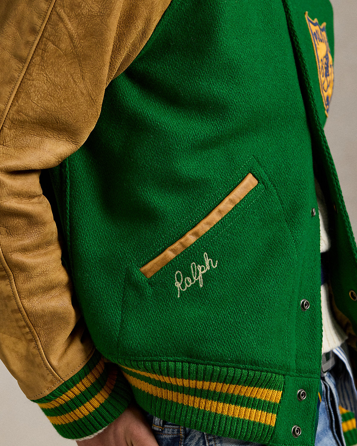 Ralph Lauren VintageInspired Letterman Jacket