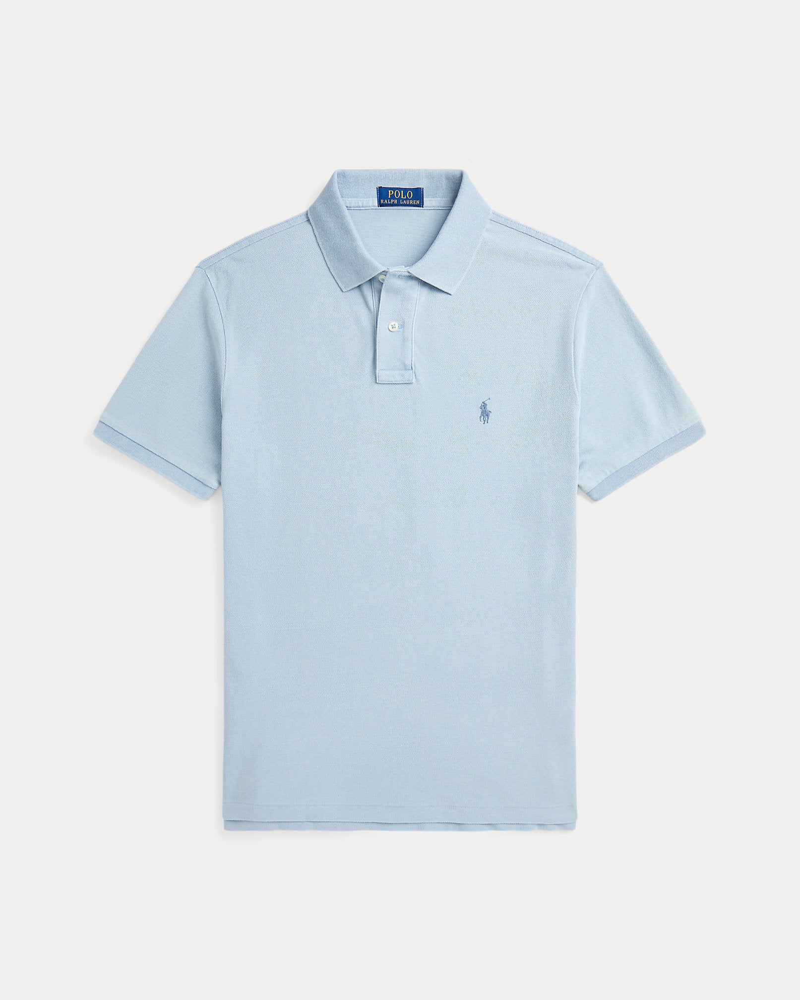 Ralph Lauren Custom Slim Fit Indigo Mesh Polo Shirt