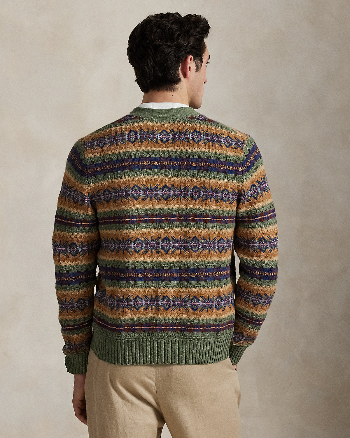 Ralph Lauren Fair Isle CottonBlend Cardigan