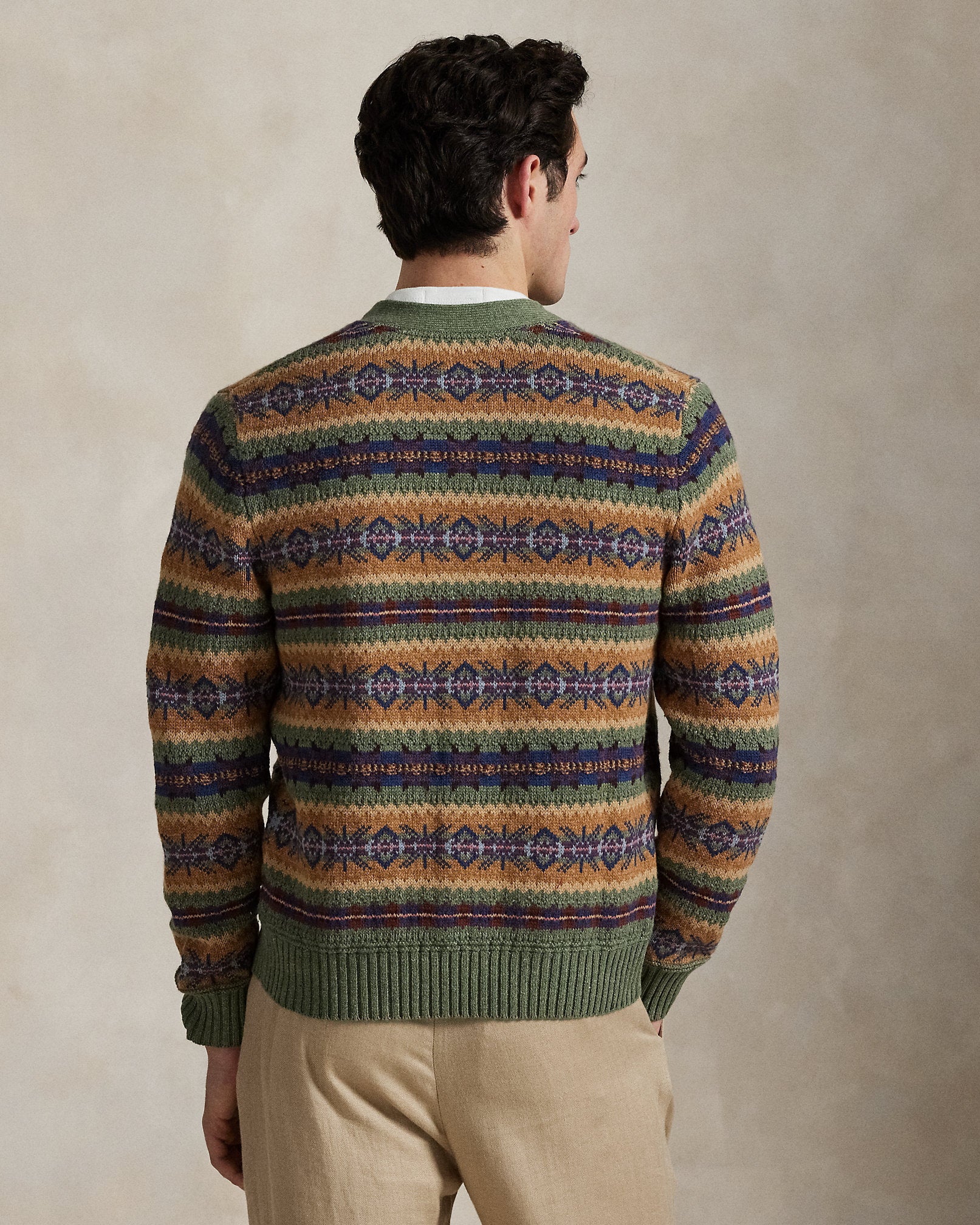 Ralph Lauren Fair Isle CottonBlend Cardigan