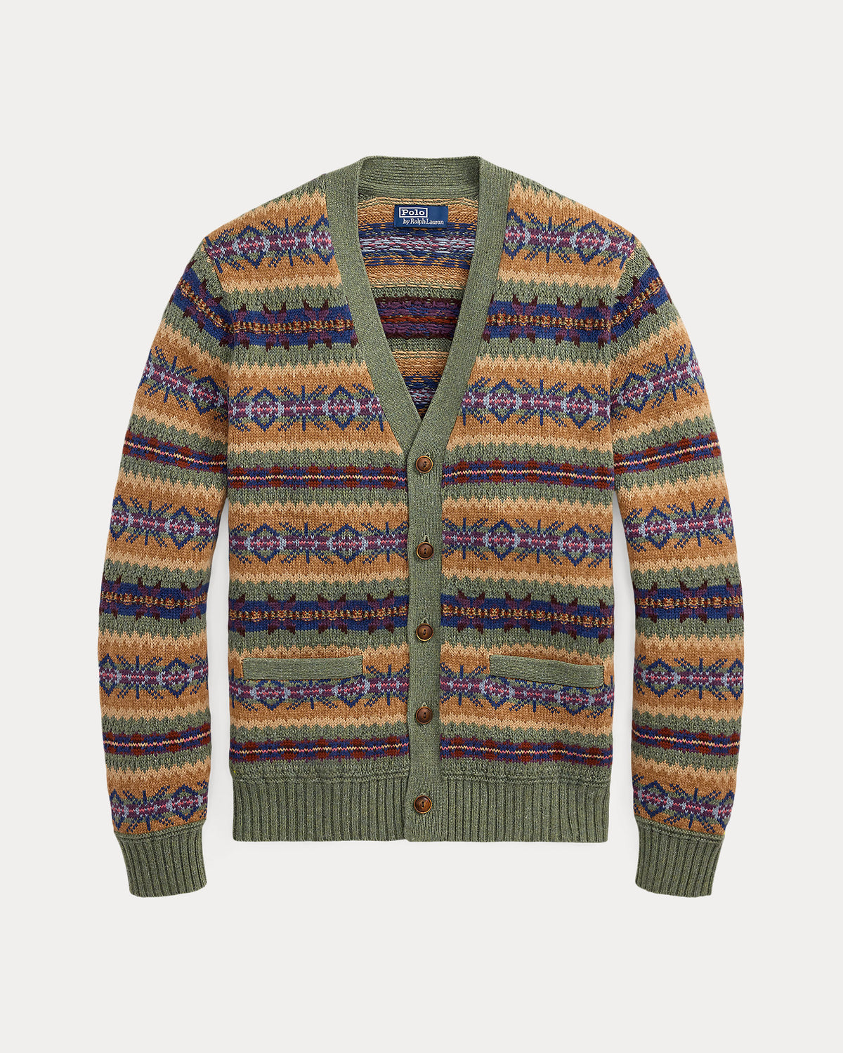 Ralph Lauren Fair Isle CottonBlend Cardigan