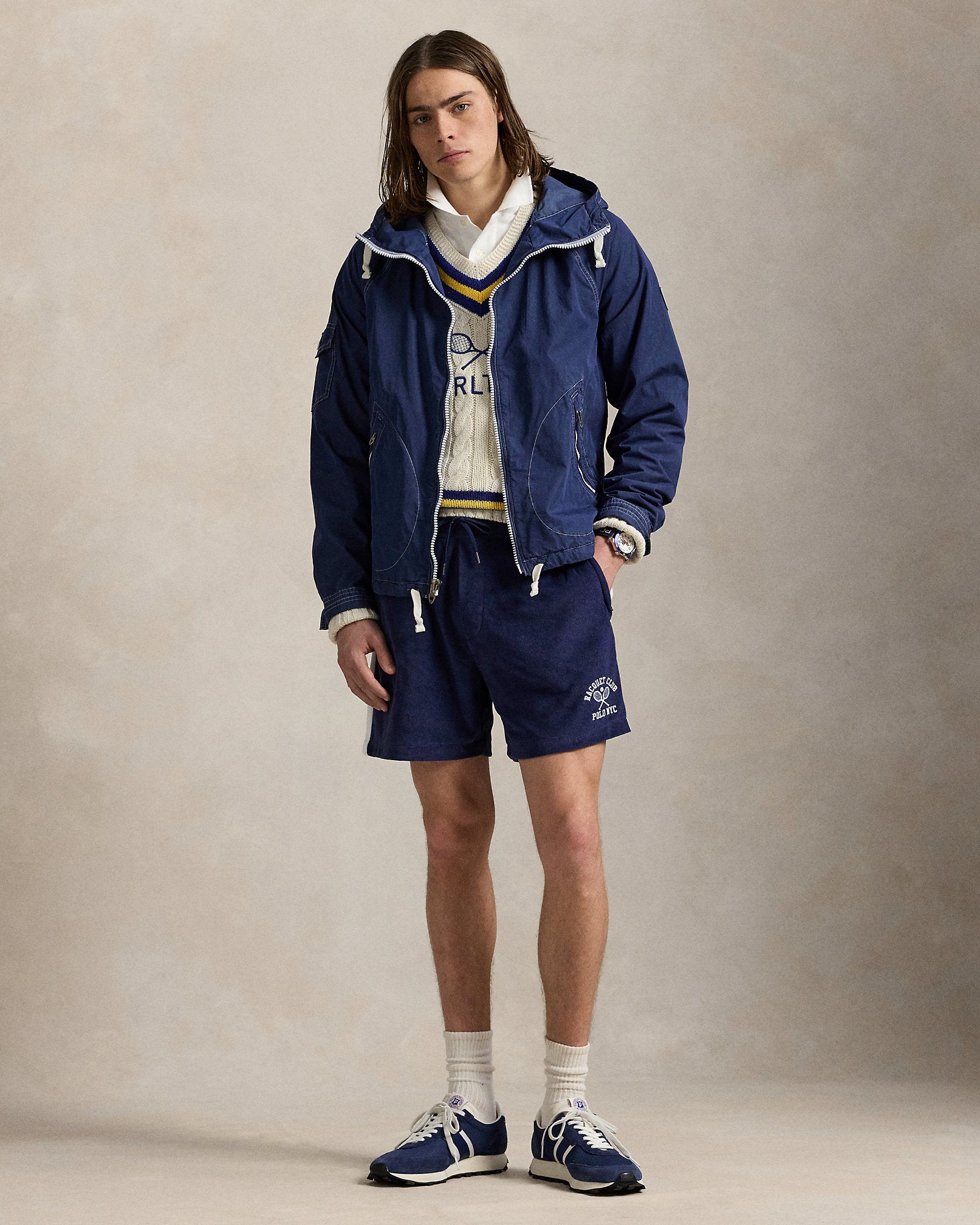Ralph Lauren 6Inch Embroidered Terry Track Short