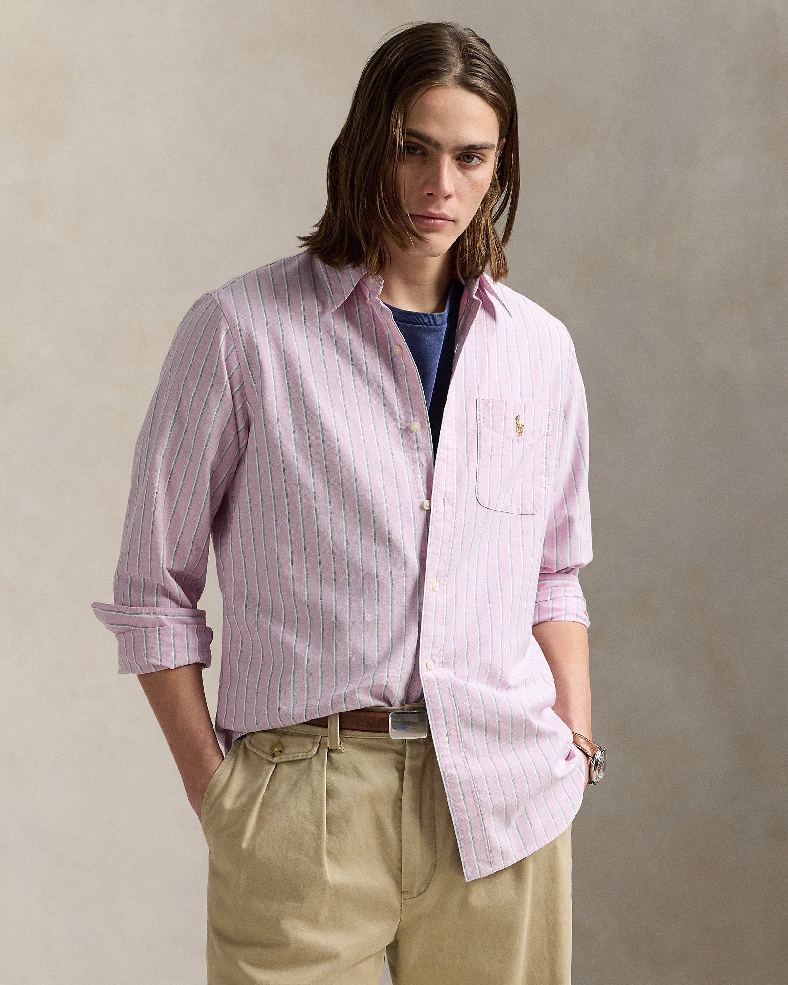 Ralph Lauren Classic Fit Striped Oxford Shirt