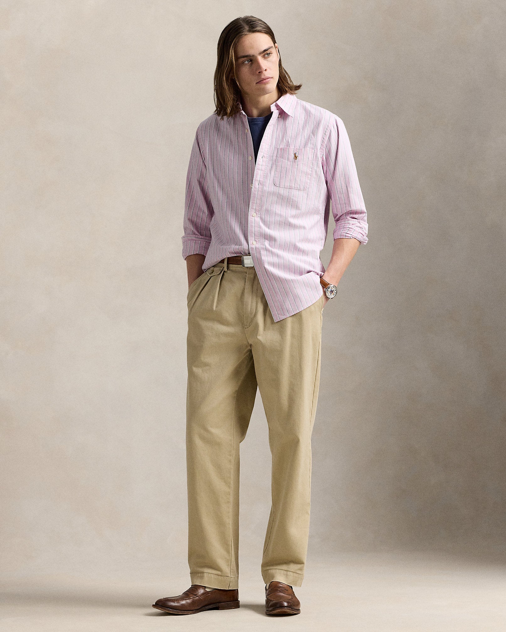 Ralph Lauren Classic Fit Striped Oxford Shirt