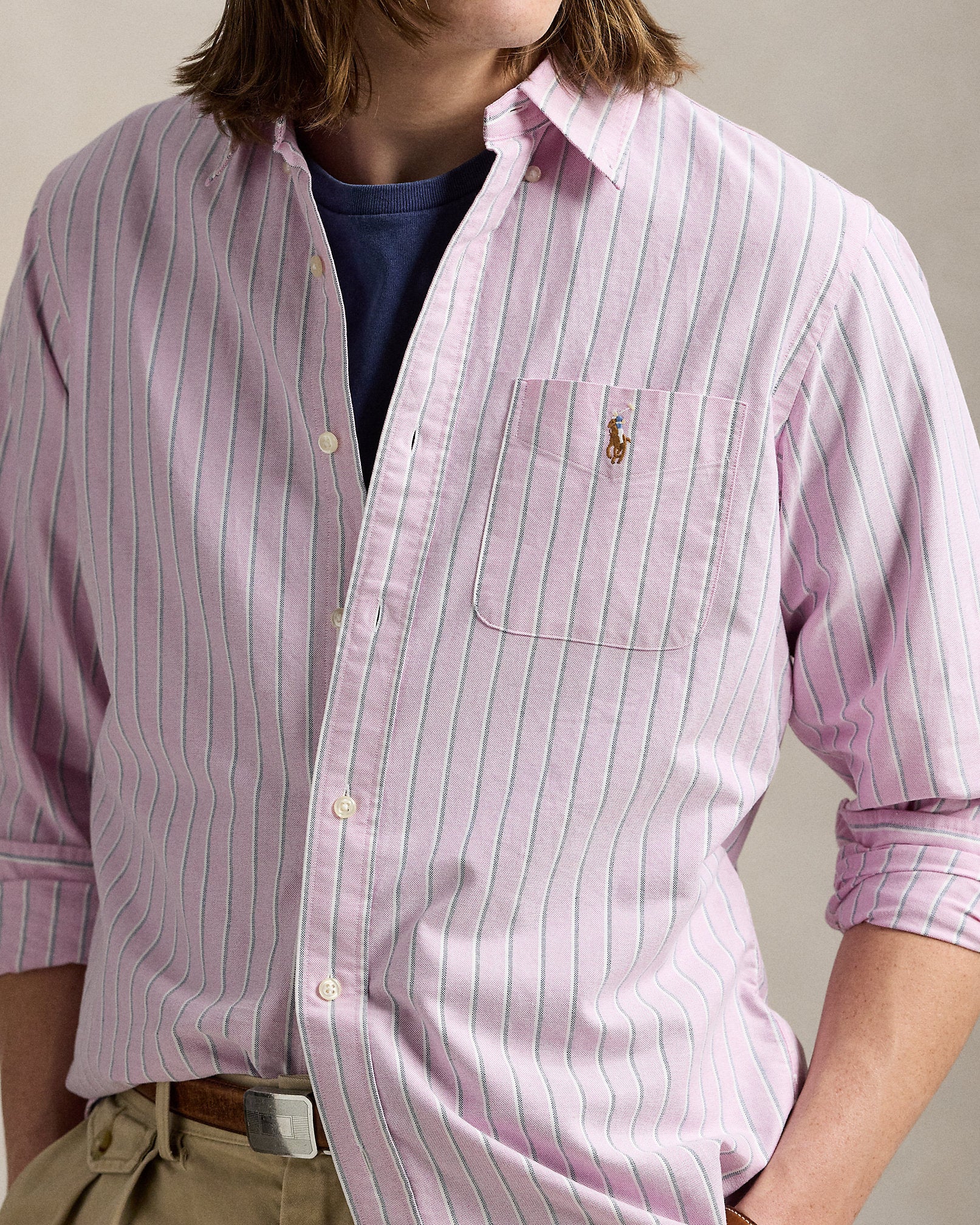 Ralph Lauren Classic Fit Striped Oxford Shirt