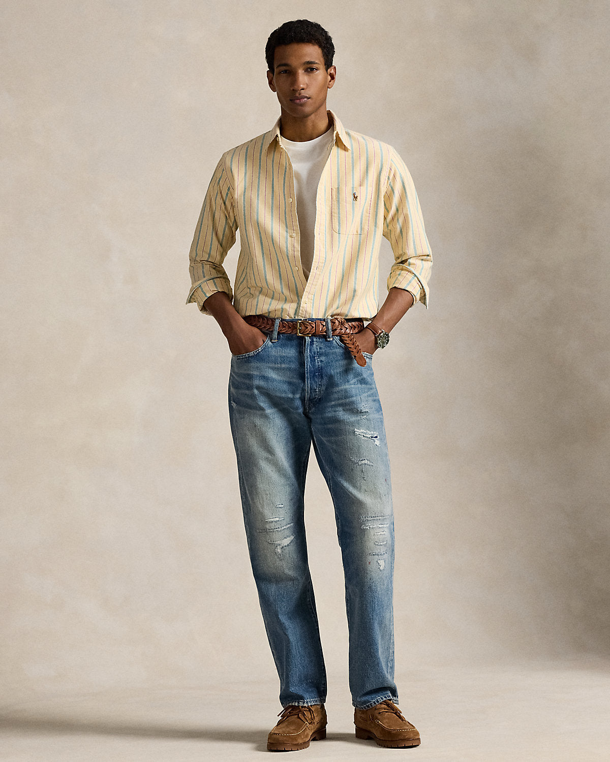 Ralph Lauren Classic Fit Striped Oxford Shirt