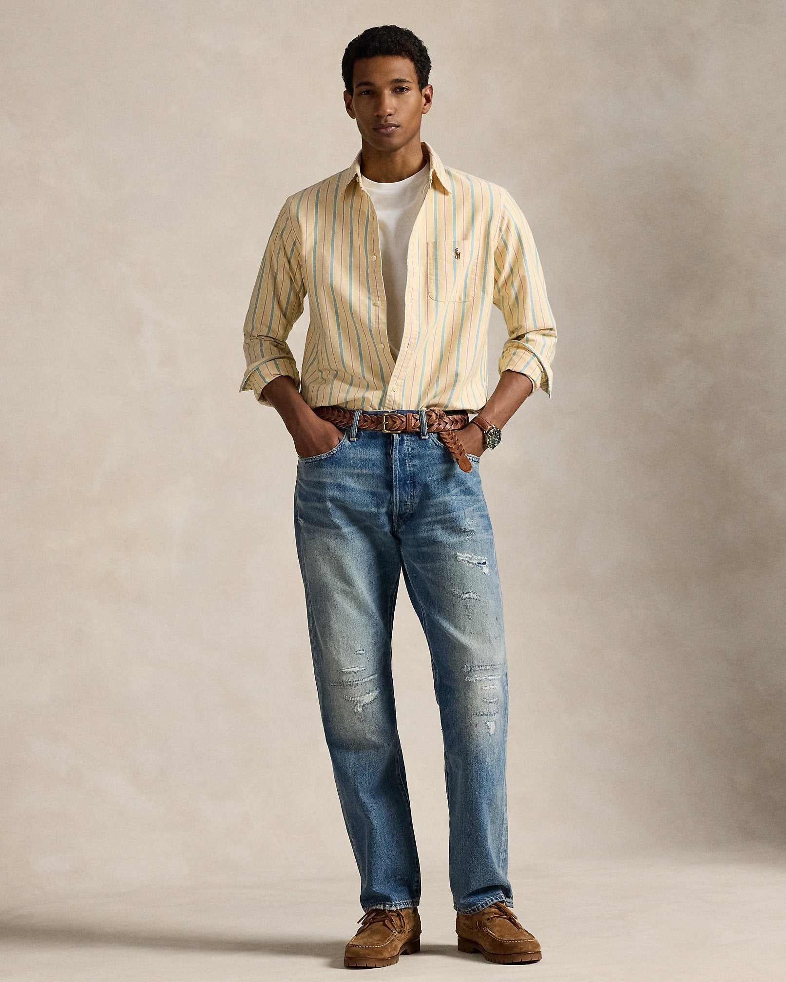 Ralph Lauren Classic Fit Striped Oxford Shirt