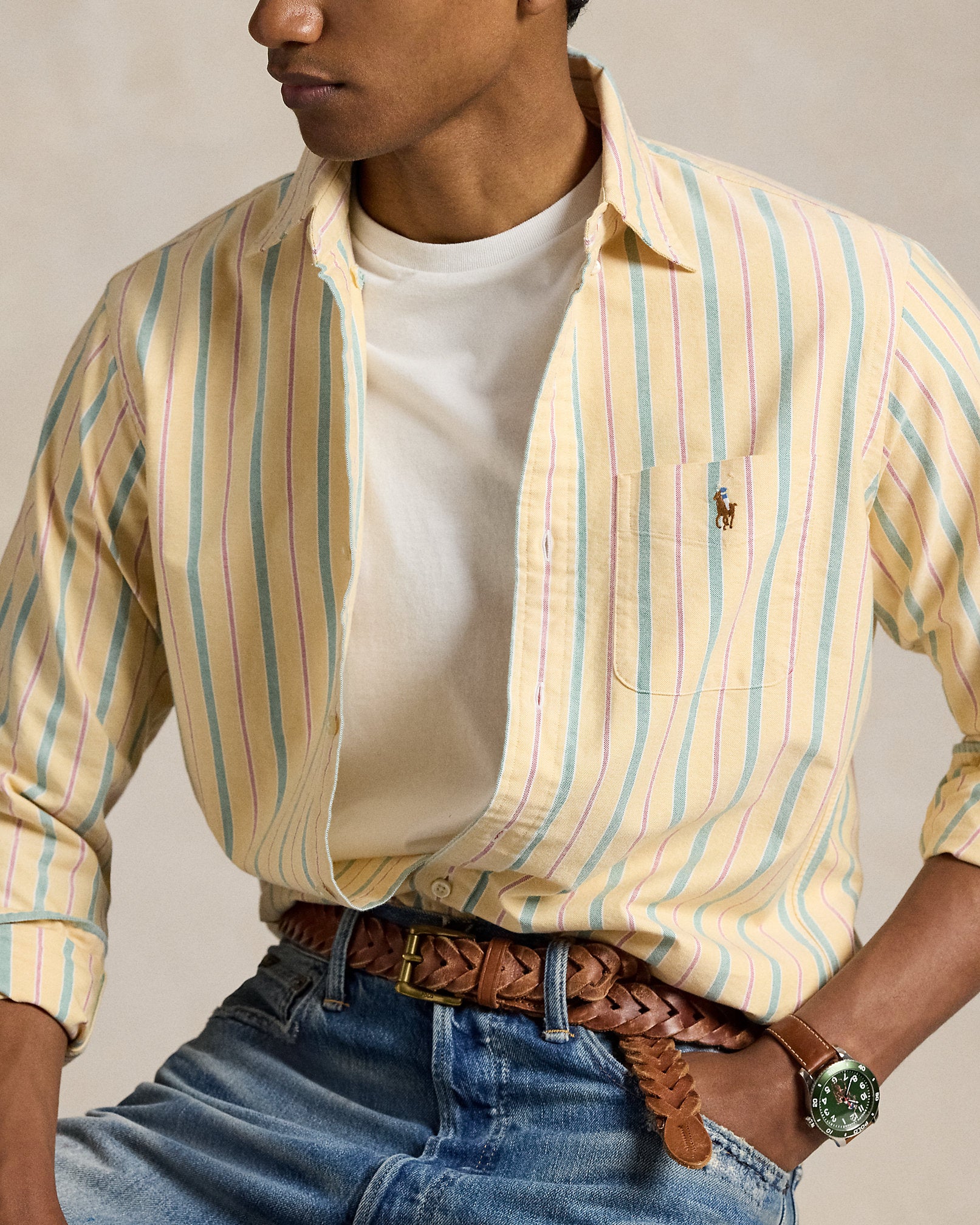 Ralph Lauren Classic Fit Striped Oxford Shirt