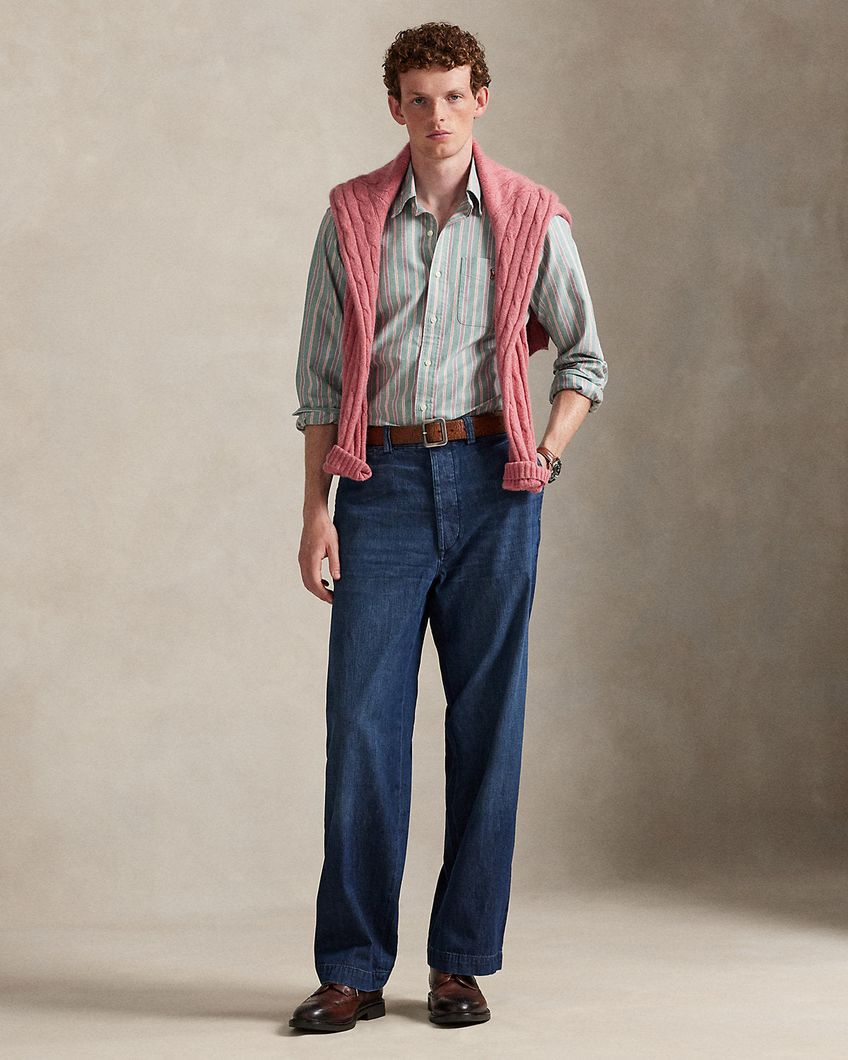Ralph Lauren Classic Fit Striped Oxford Shirt