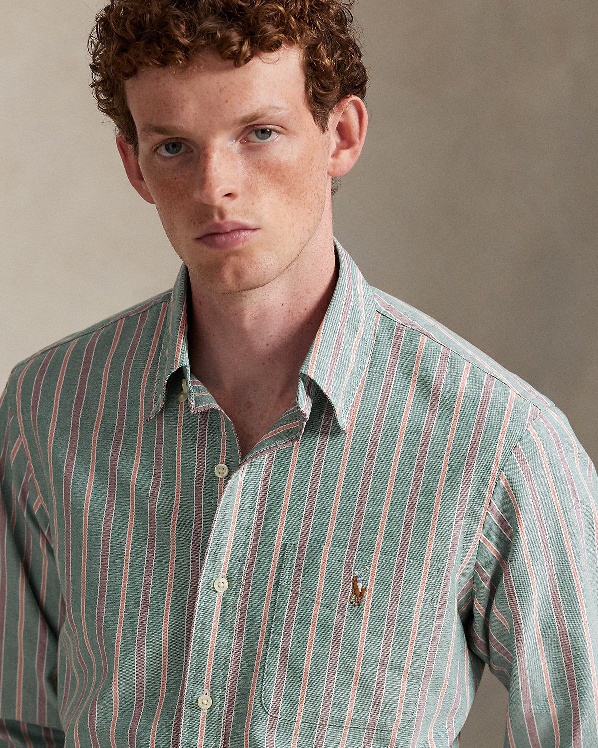 Ralph Lauren Classic Fit Striped Oxford Shirt