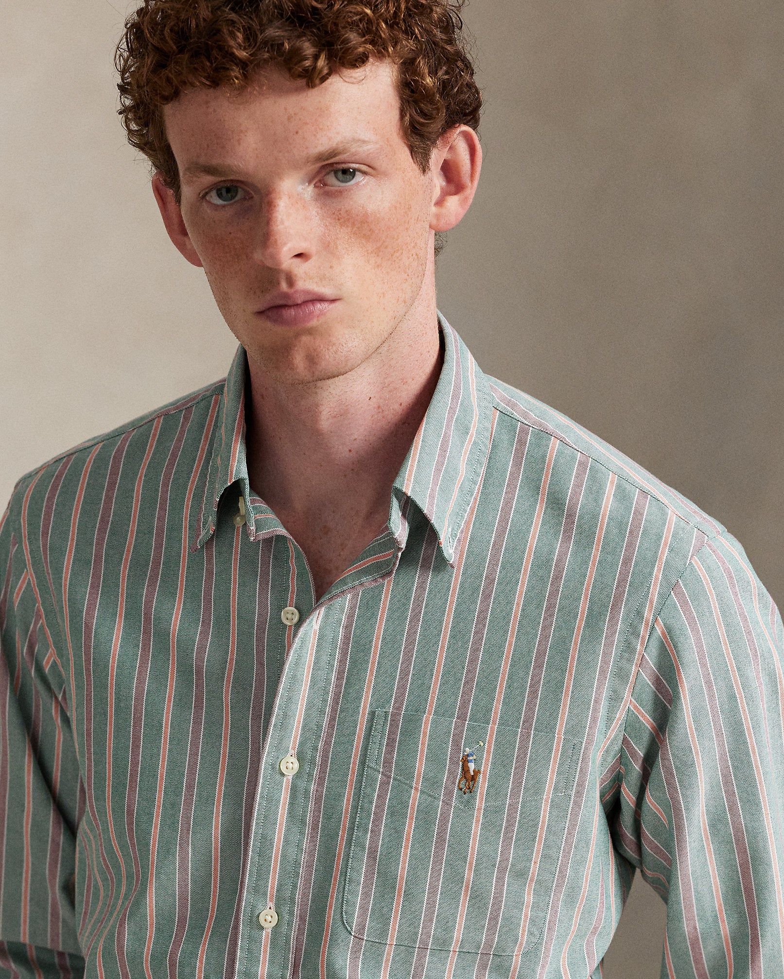 Ralph Lauren Classic Fit Striped Oxford Shirt