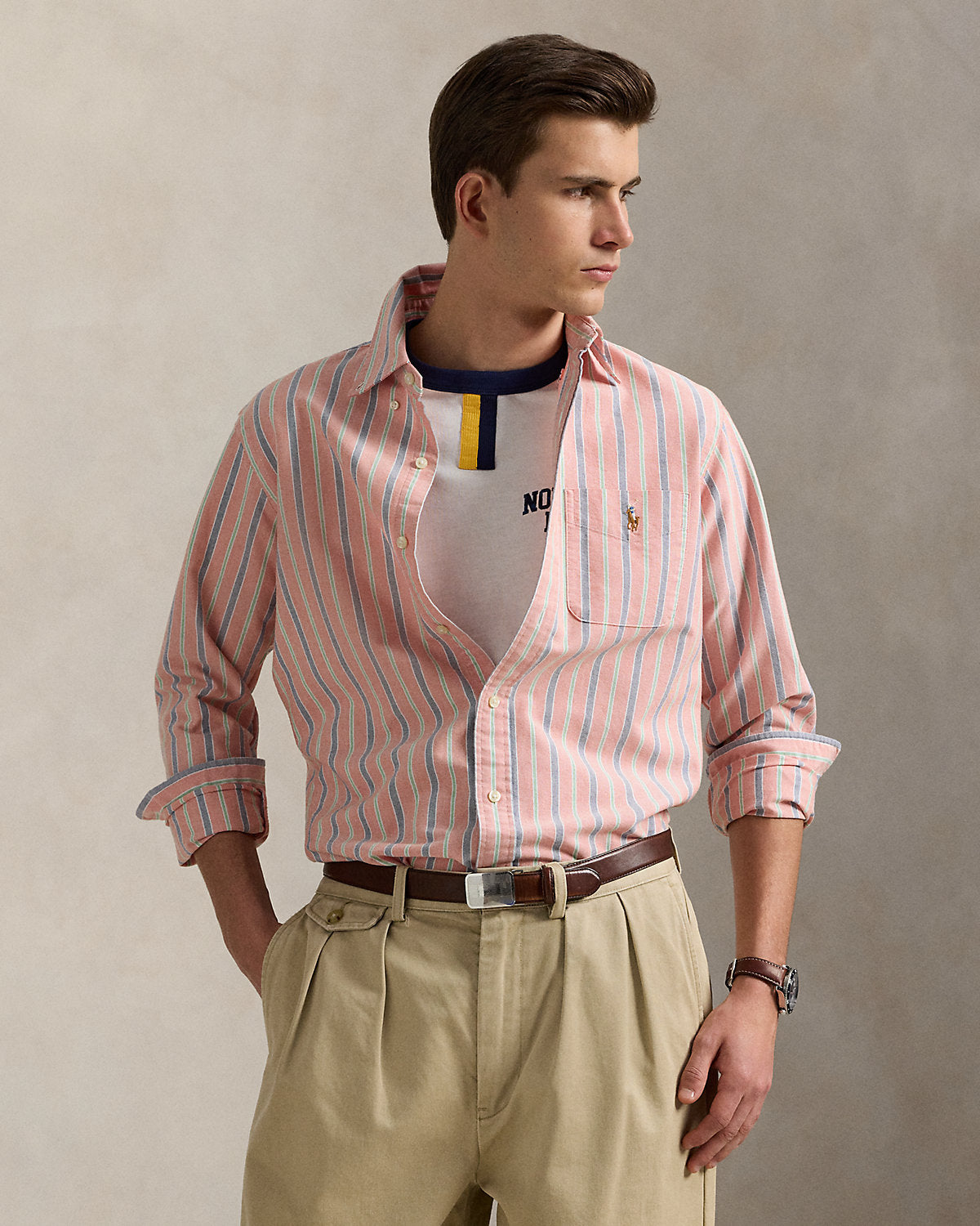 Ralph Lauren Classic Fit Striped Oxford Shirt
