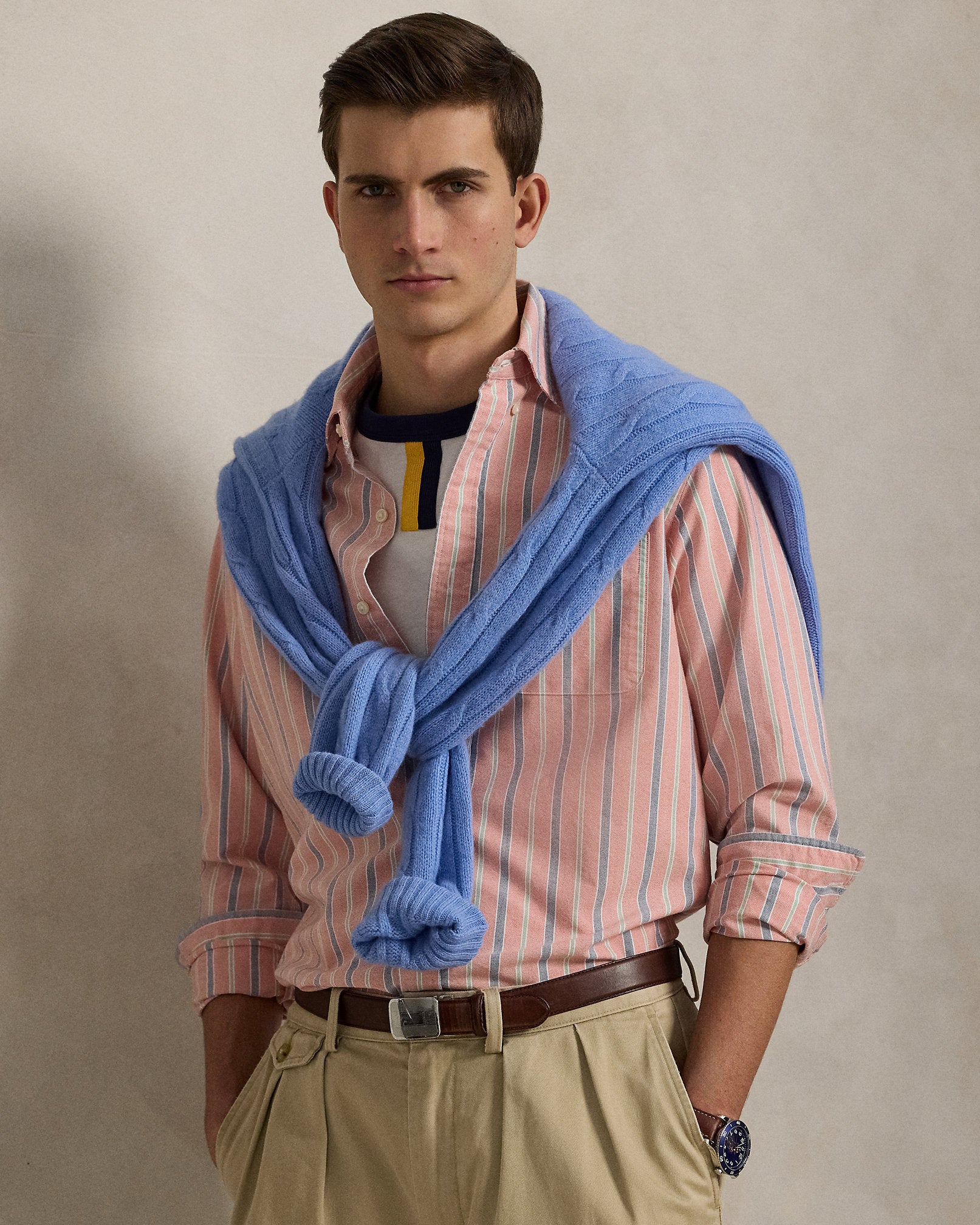 Ralph Lauren Classic Fit Striped Oxford Shirt