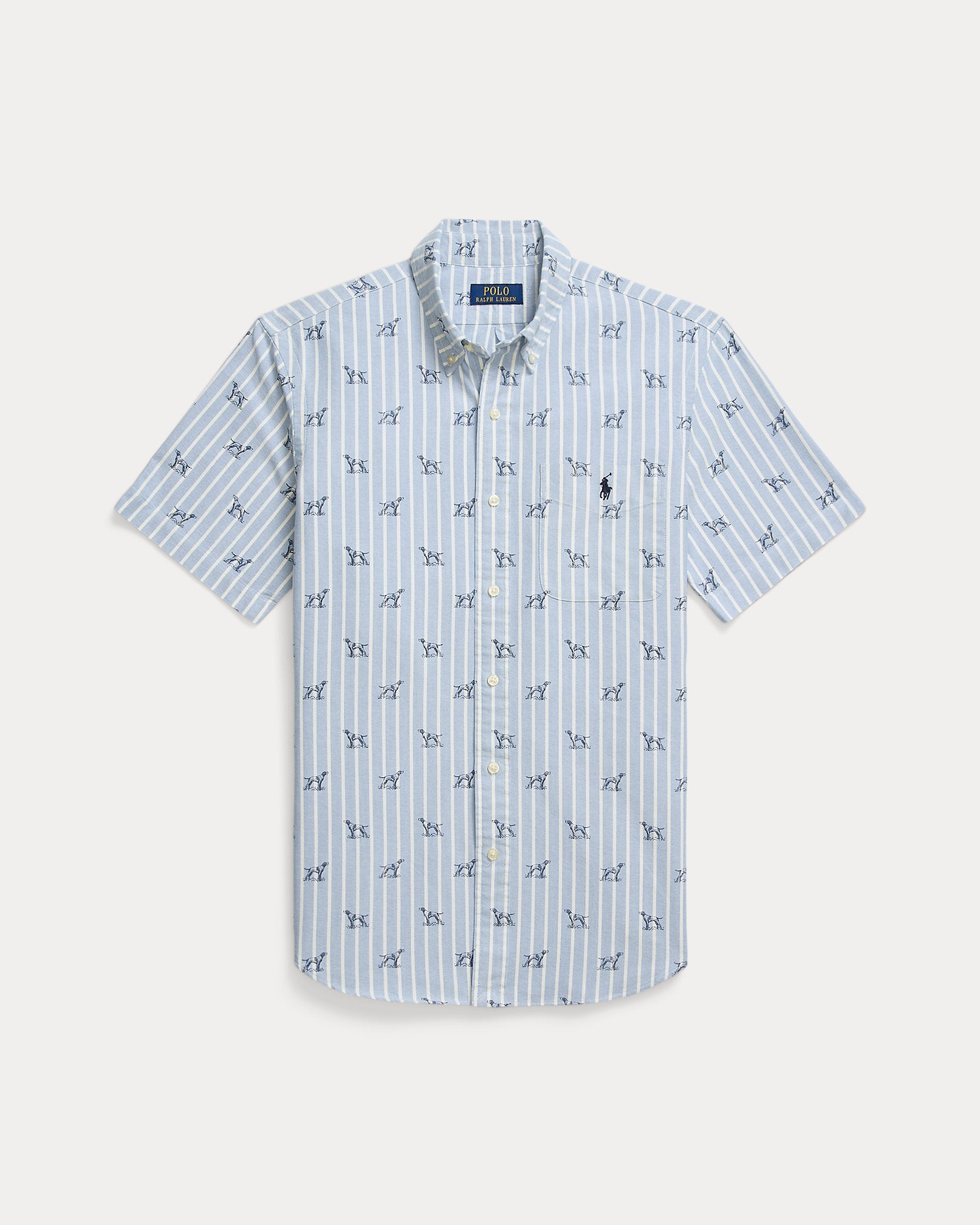 Ralph Lauren Classic Fit Striped DogPrint Shirt