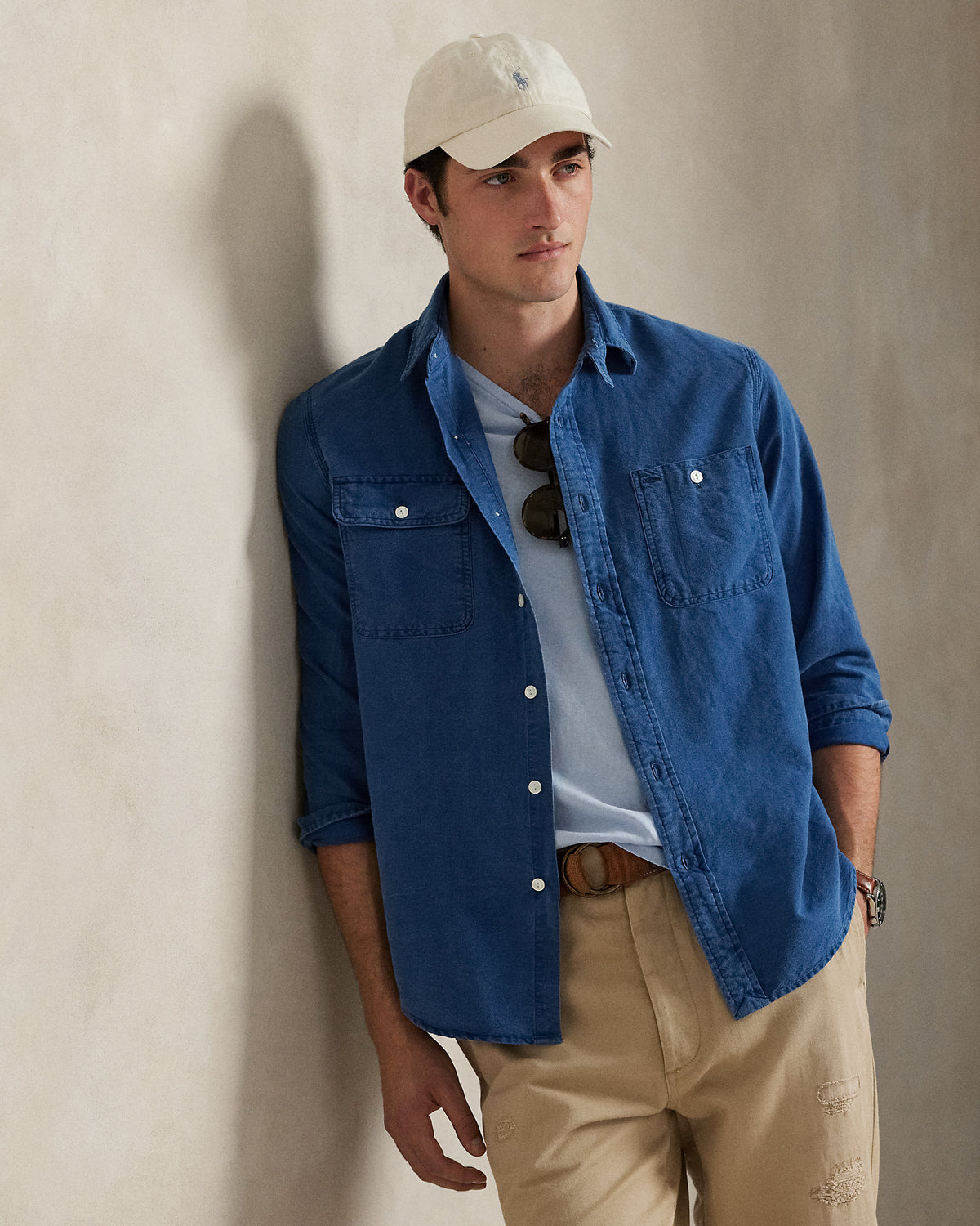 Ralph Lauren Classic Fit Indigo Oxford Workshirt