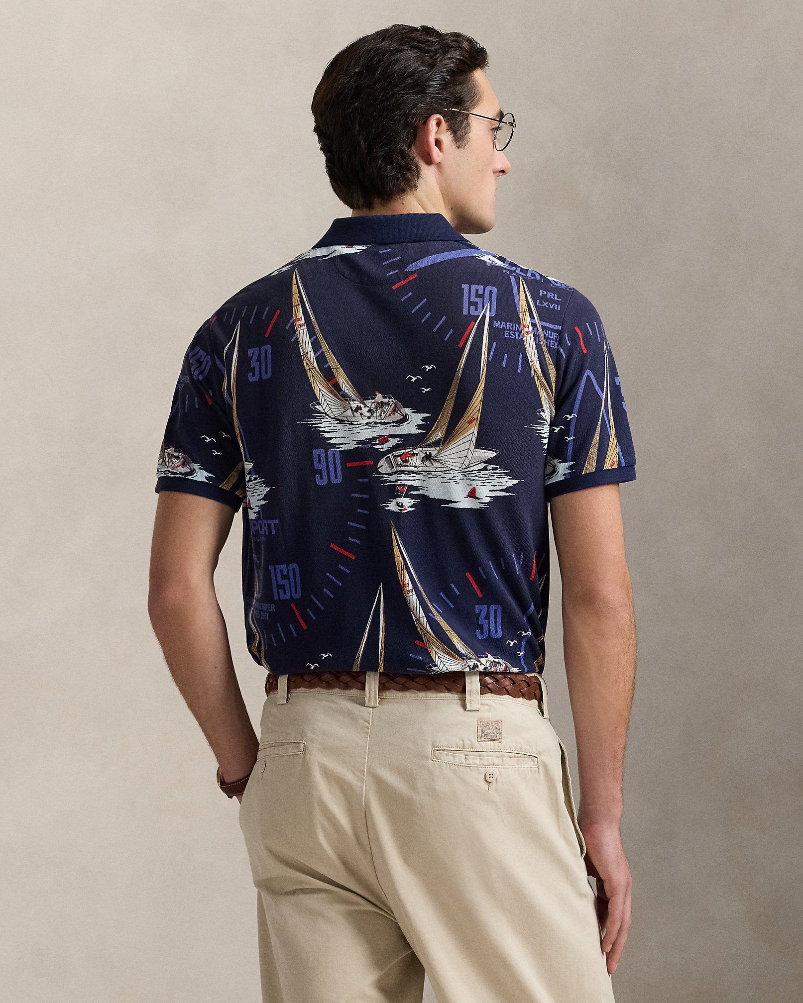 Ralph Lauren Classic Fit Nautical Mesh Polo Shirt
