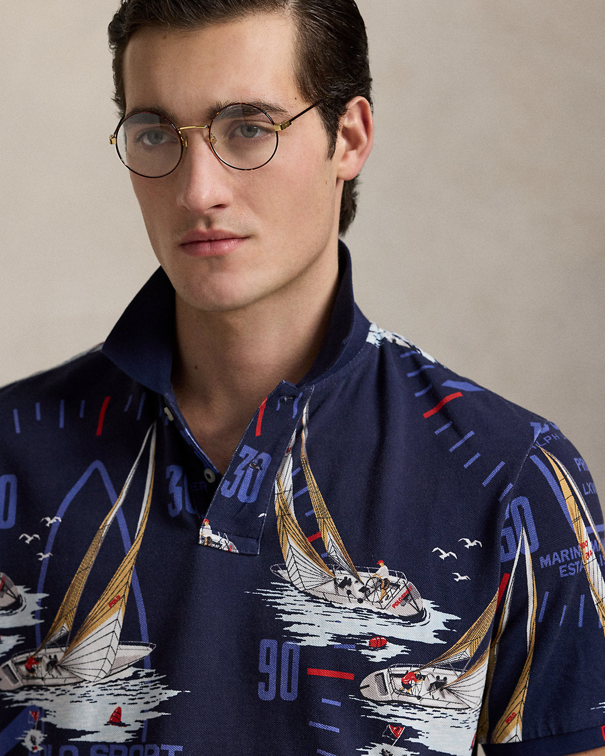 Ralph Lauren Classic Fit Nautical Mesh Polo Shirt