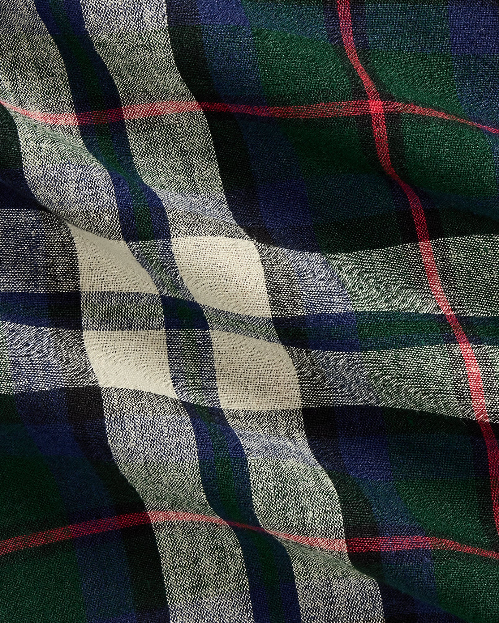 Ralph Lauren Classic Fit Plaid LinenCotton Shirt