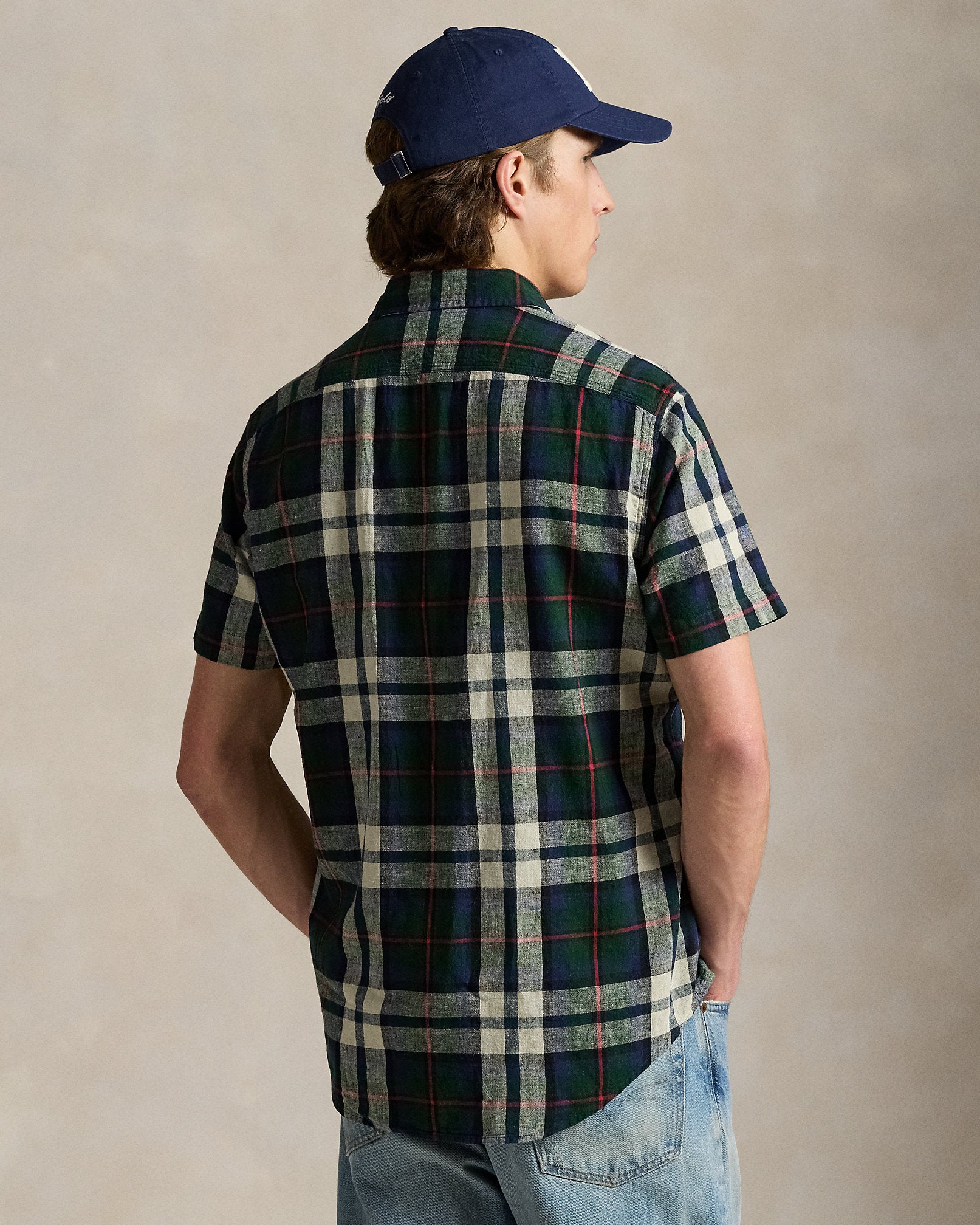 Ralph Lauren Classic Fit Plaid LinenCotton Shirt