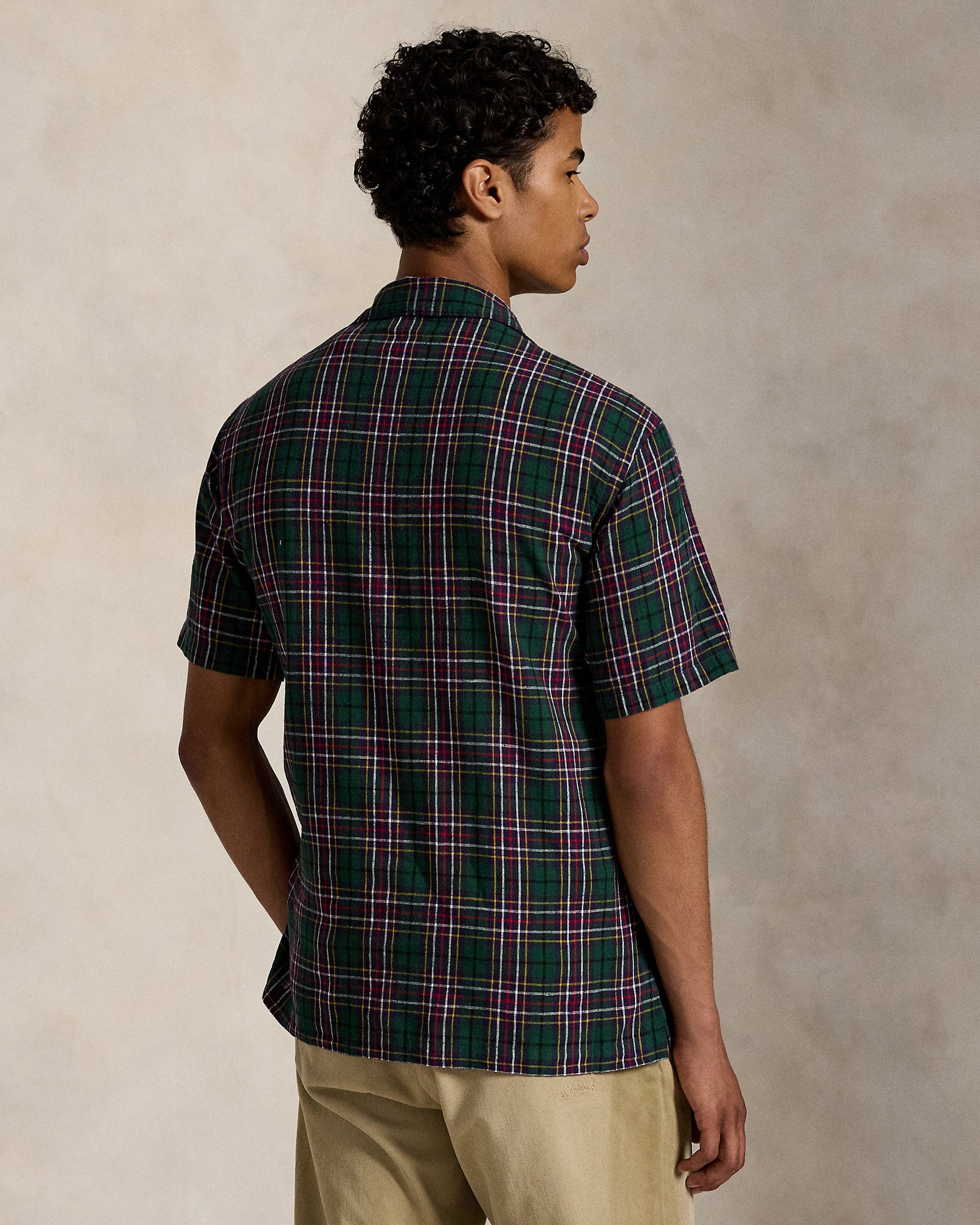 Ralph Lauren Classic Fit Plaid LinenCotton Shirt