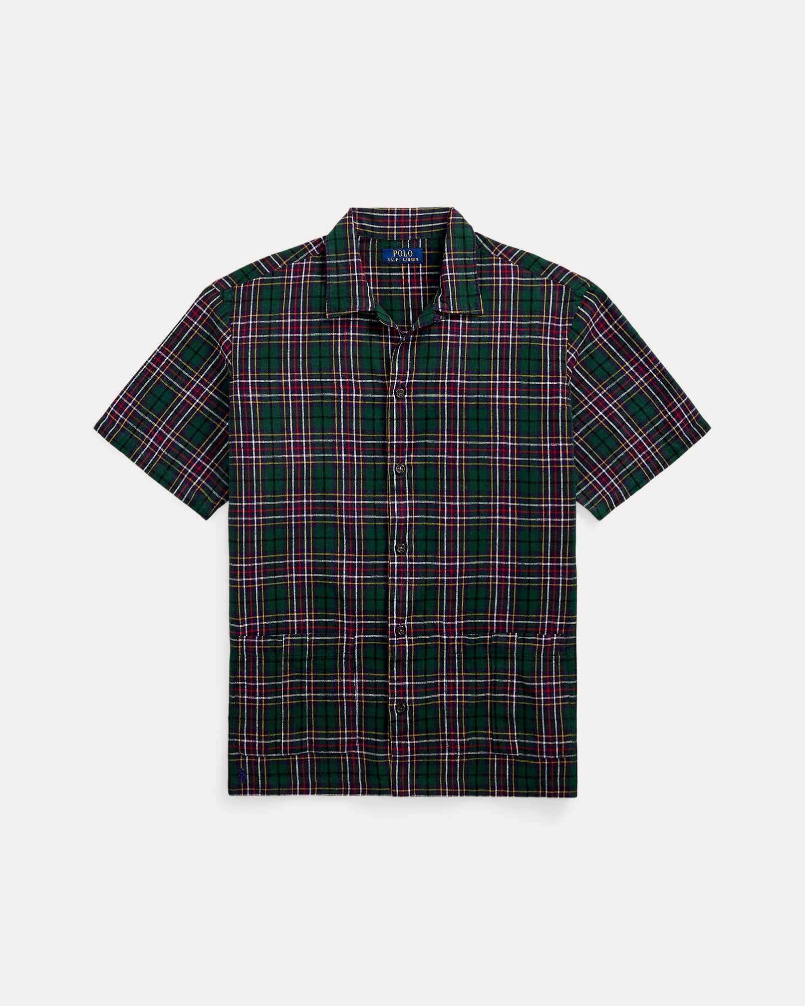 Ralph Lauren Classic Fit Plaid LinenCotton Shirt