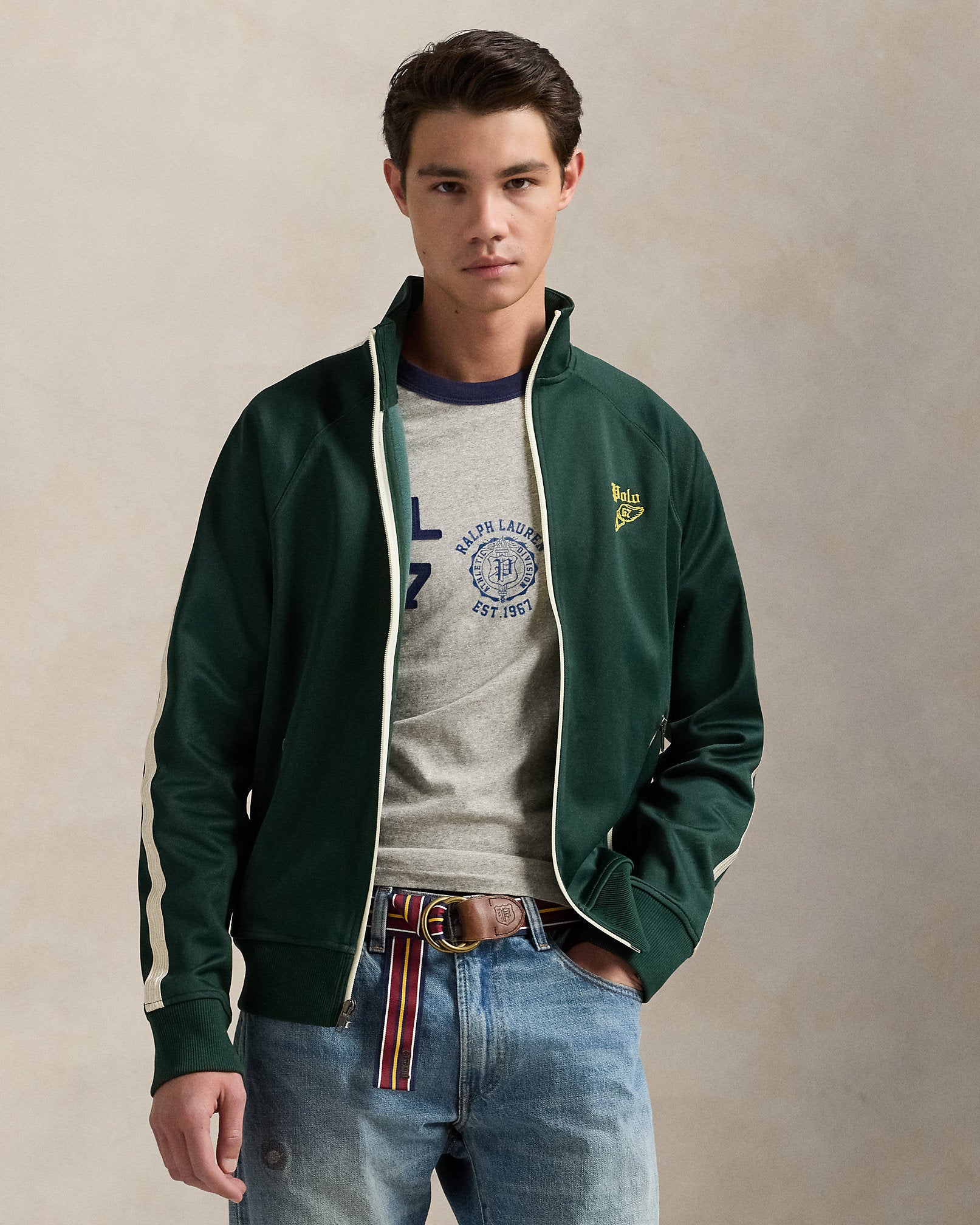 Ralph Lauren Embroidered Tricot Track Jacket