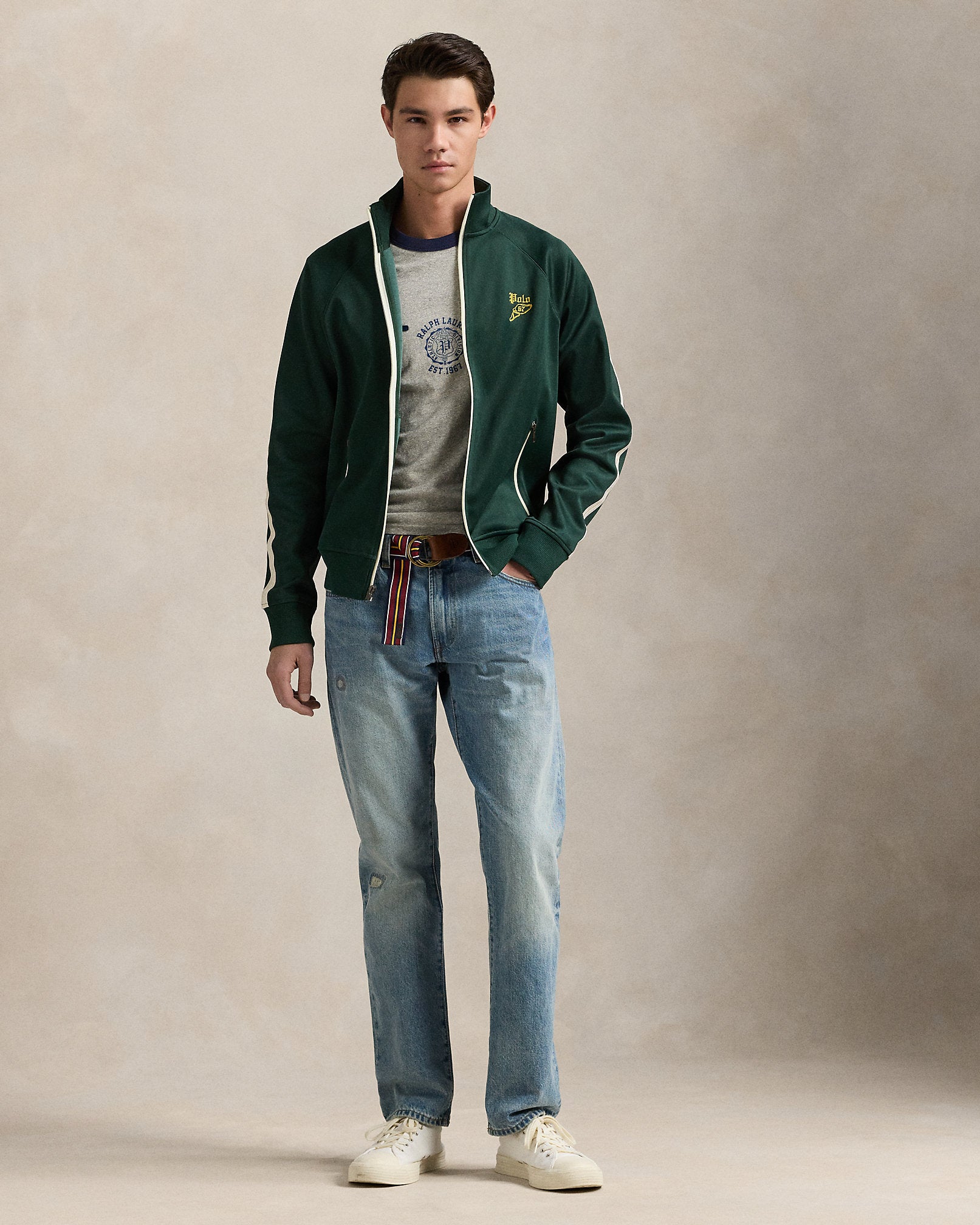 Ralph Lauren Embroidered Tricot Track Jacket