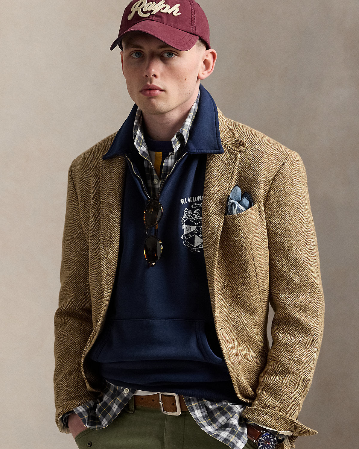 Ralph Lauren Fleece Graphic QuarterZip Sweatshirt