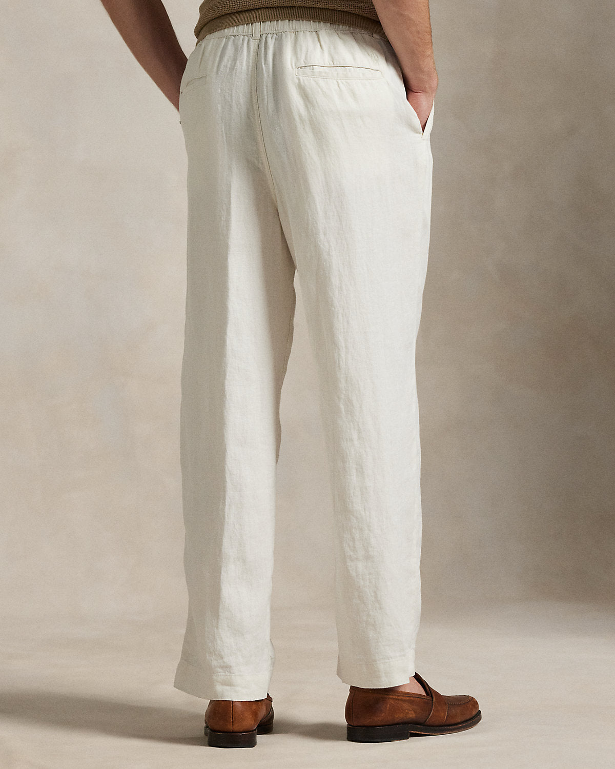 Ralph Lauren Lateef Relaxed Fit Pleated Linen Pant