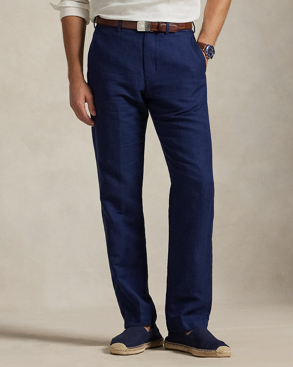 Ralph Lauren Straight Fit Houndstooth Twill Pant