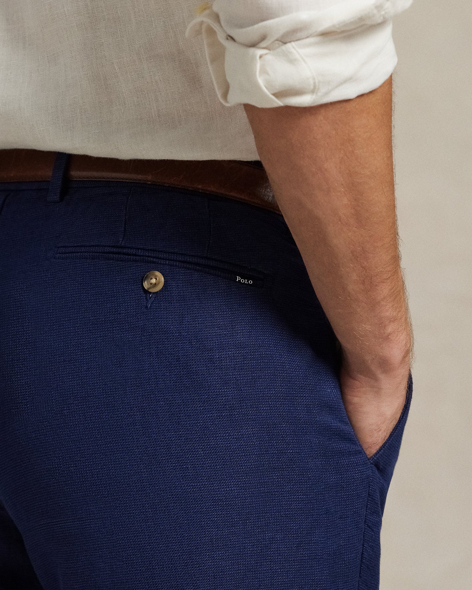 Ralph Lauren Straight Fit Houndstooth Twill Pant