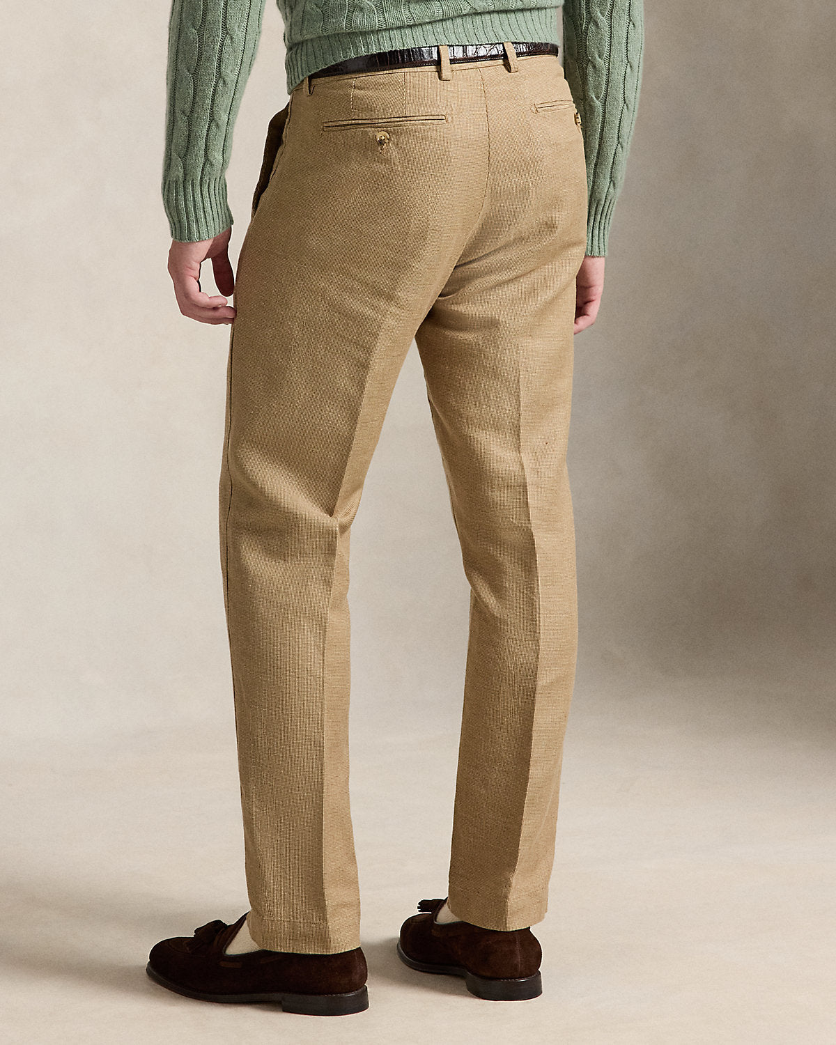 Ralph Lauren Straight Fit Houndstooth Twill Pant