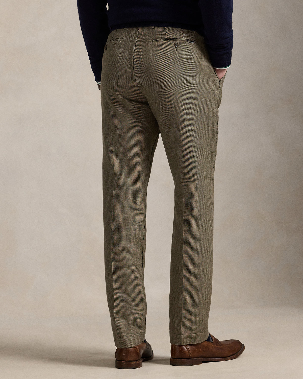 Ralph Lauren Straight Fit Houndstooth Twill Pant
