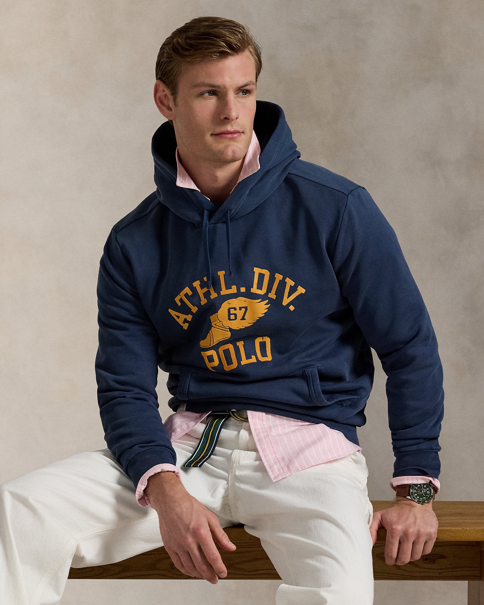 Ralph Lauren Logo Fleece Hoodie