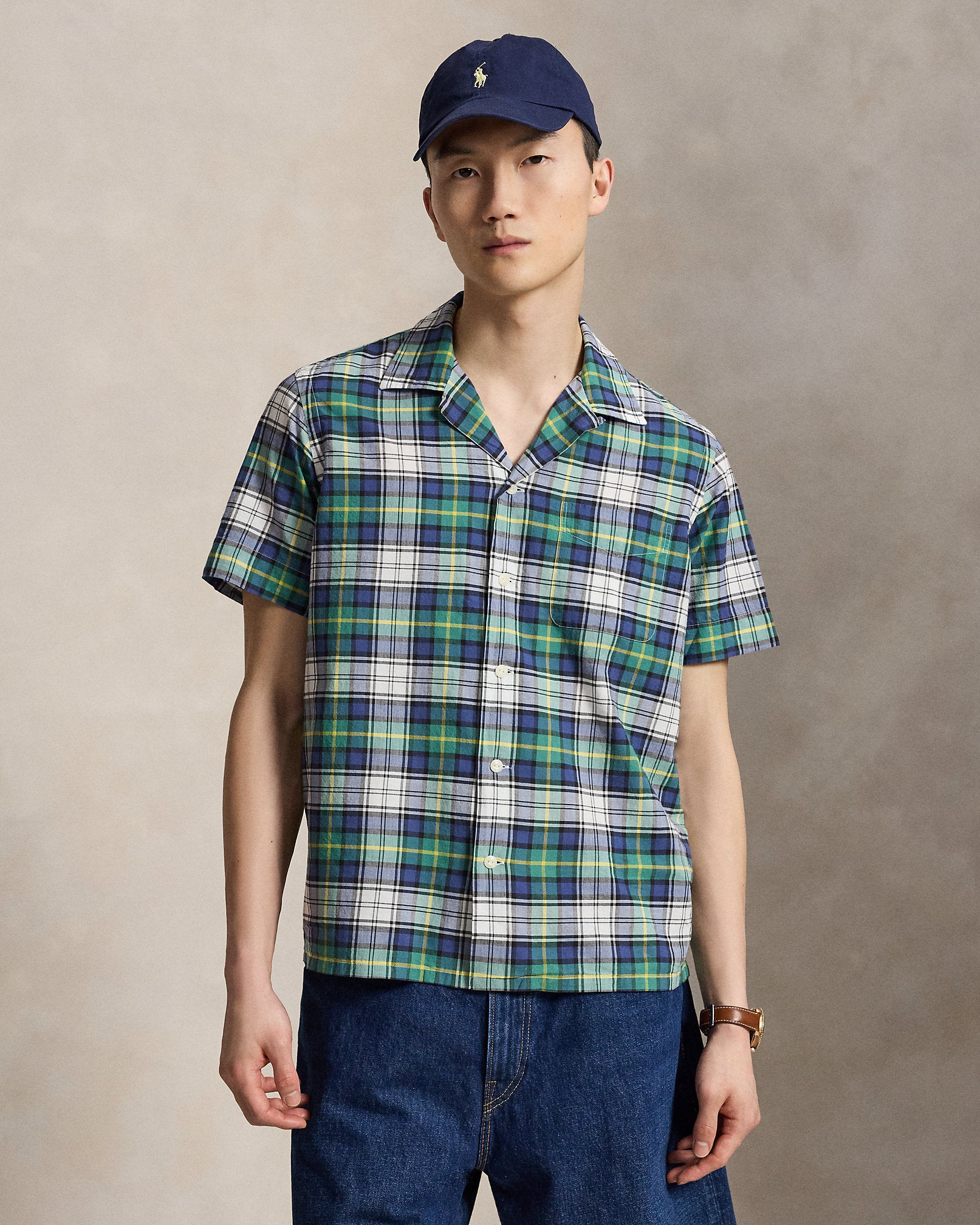 Ralph Lauren Classic Fit Madras Camp Shirt