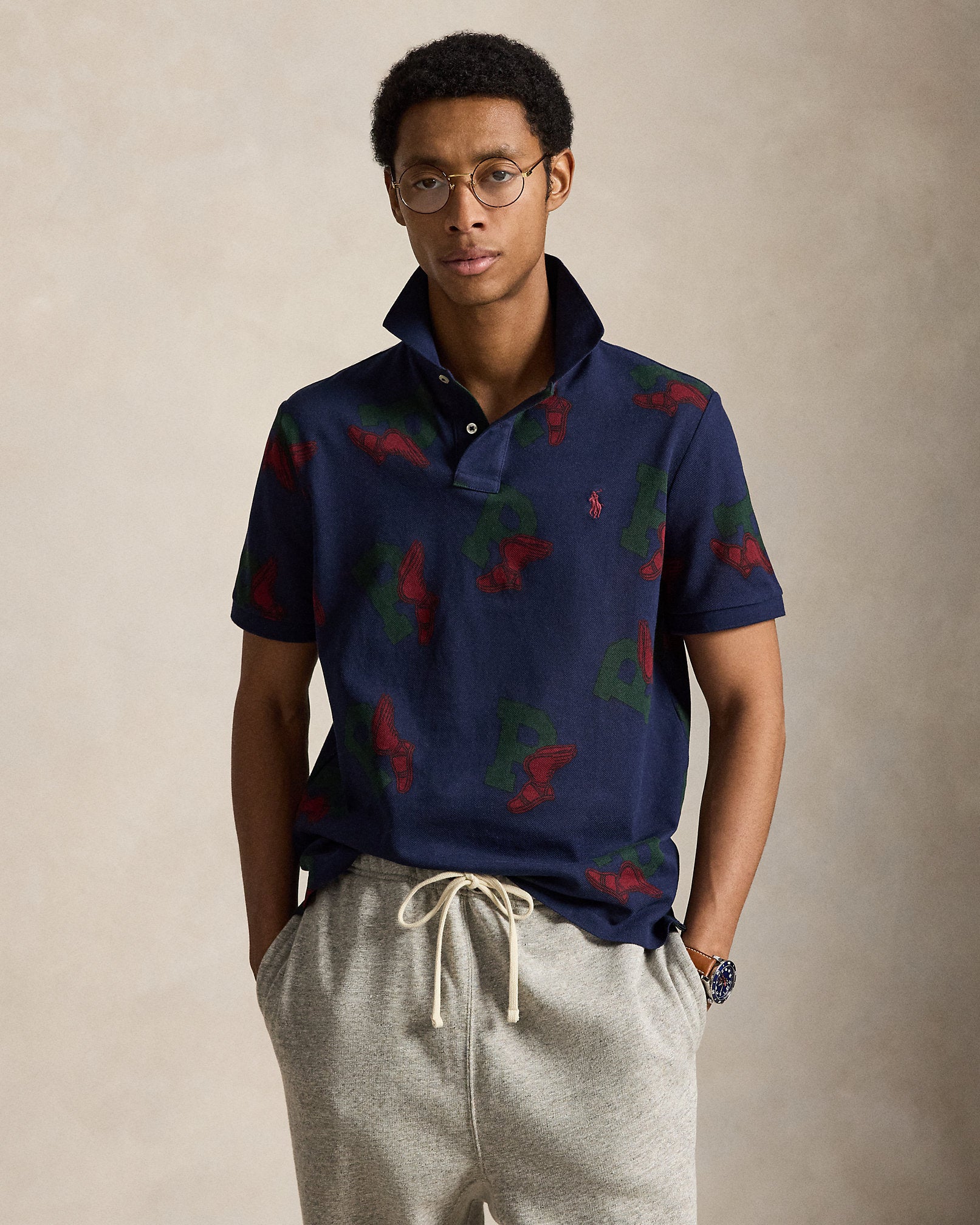 Ralph Lauren Classic Fit PWing Mesh Polo Shirt