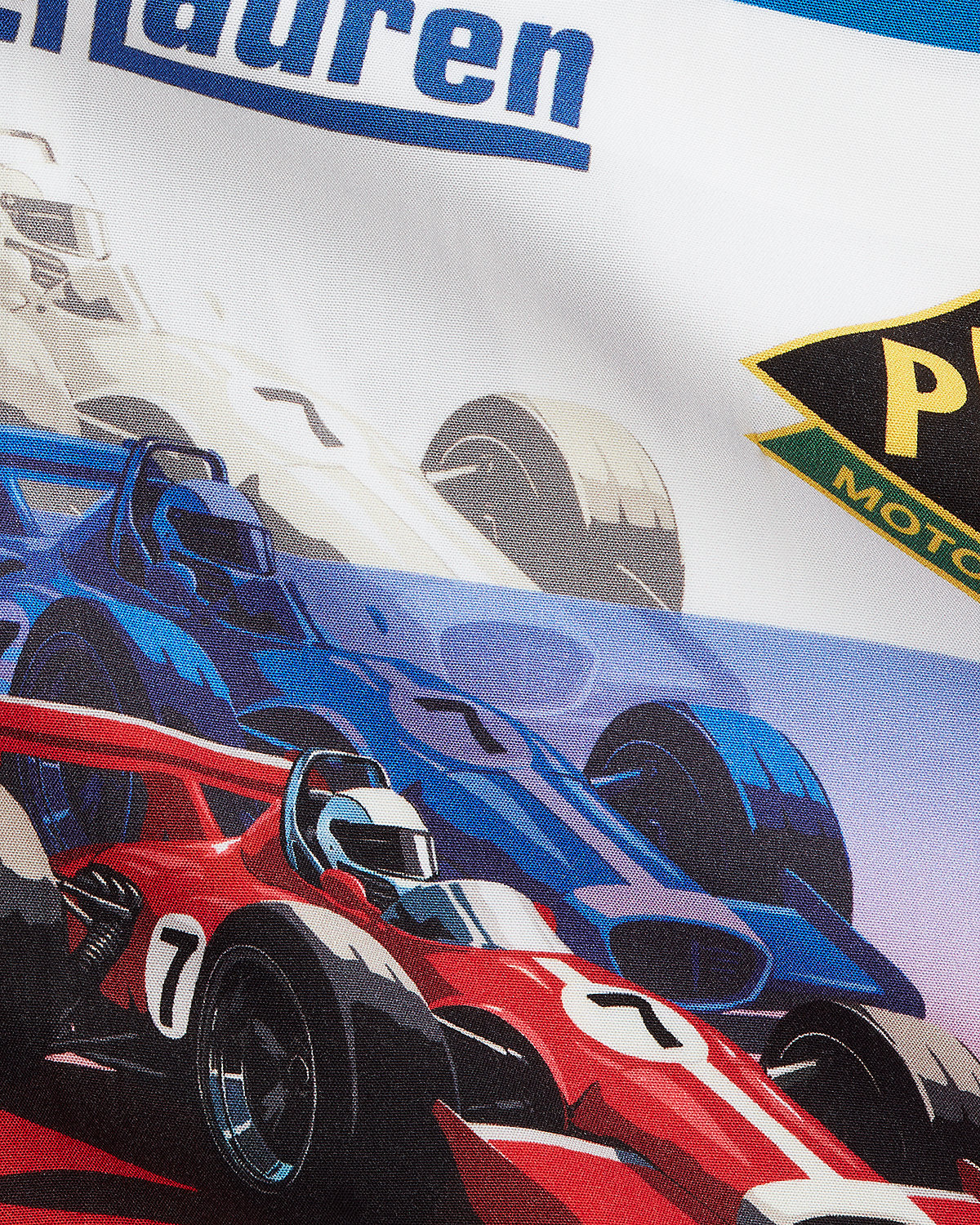 Ralph Lauren Classic Fit RacingPrint Camp Shirt
