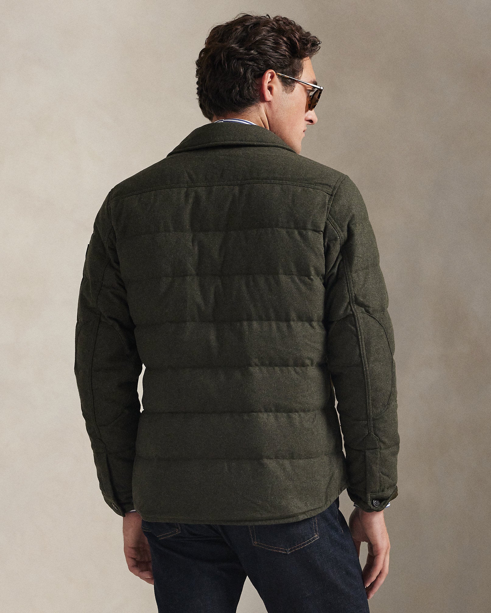 Ralph Lauren Herringbone Down Shirt Jacket