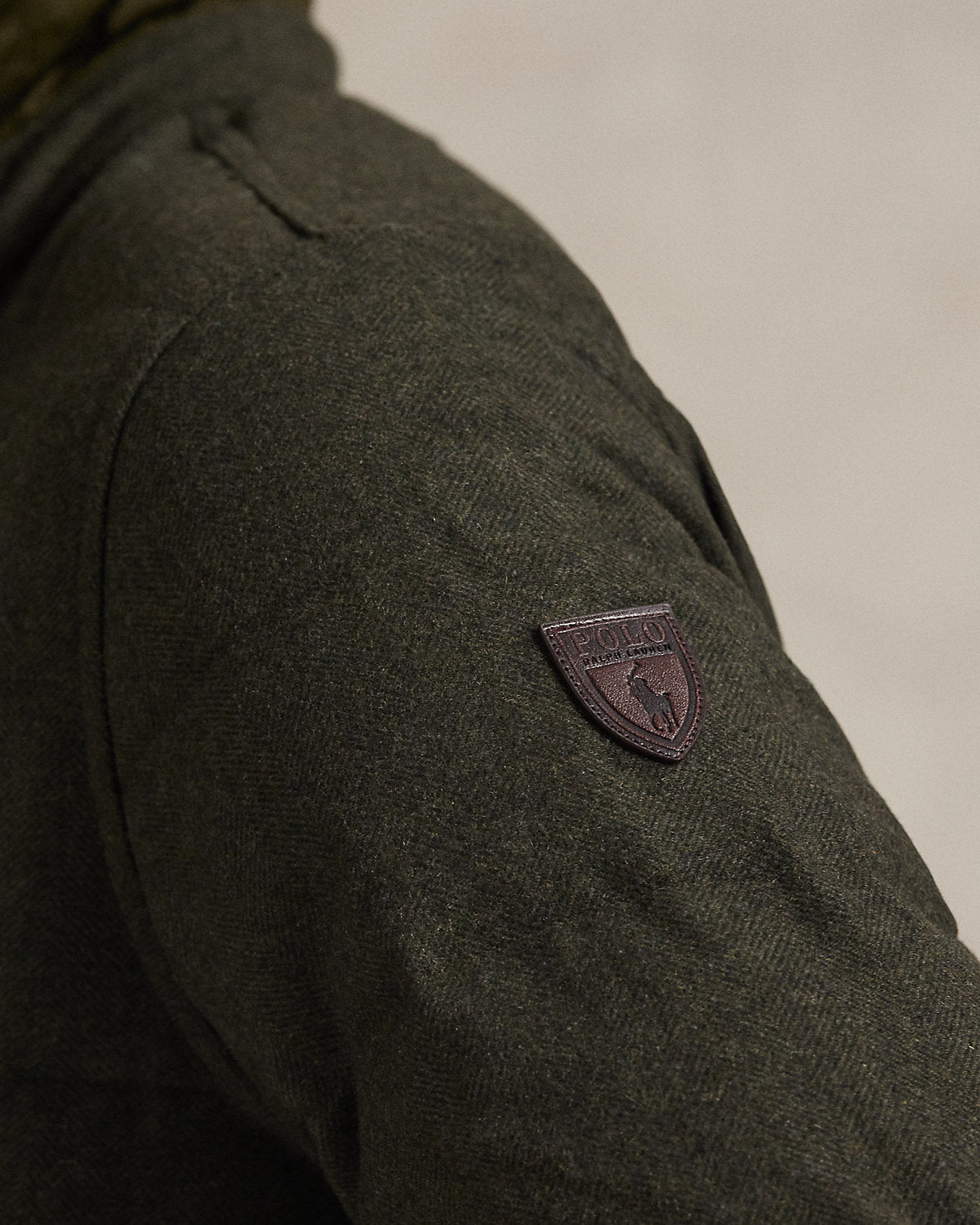 Ralph Lauren Herringbone Down Shirt Jacket