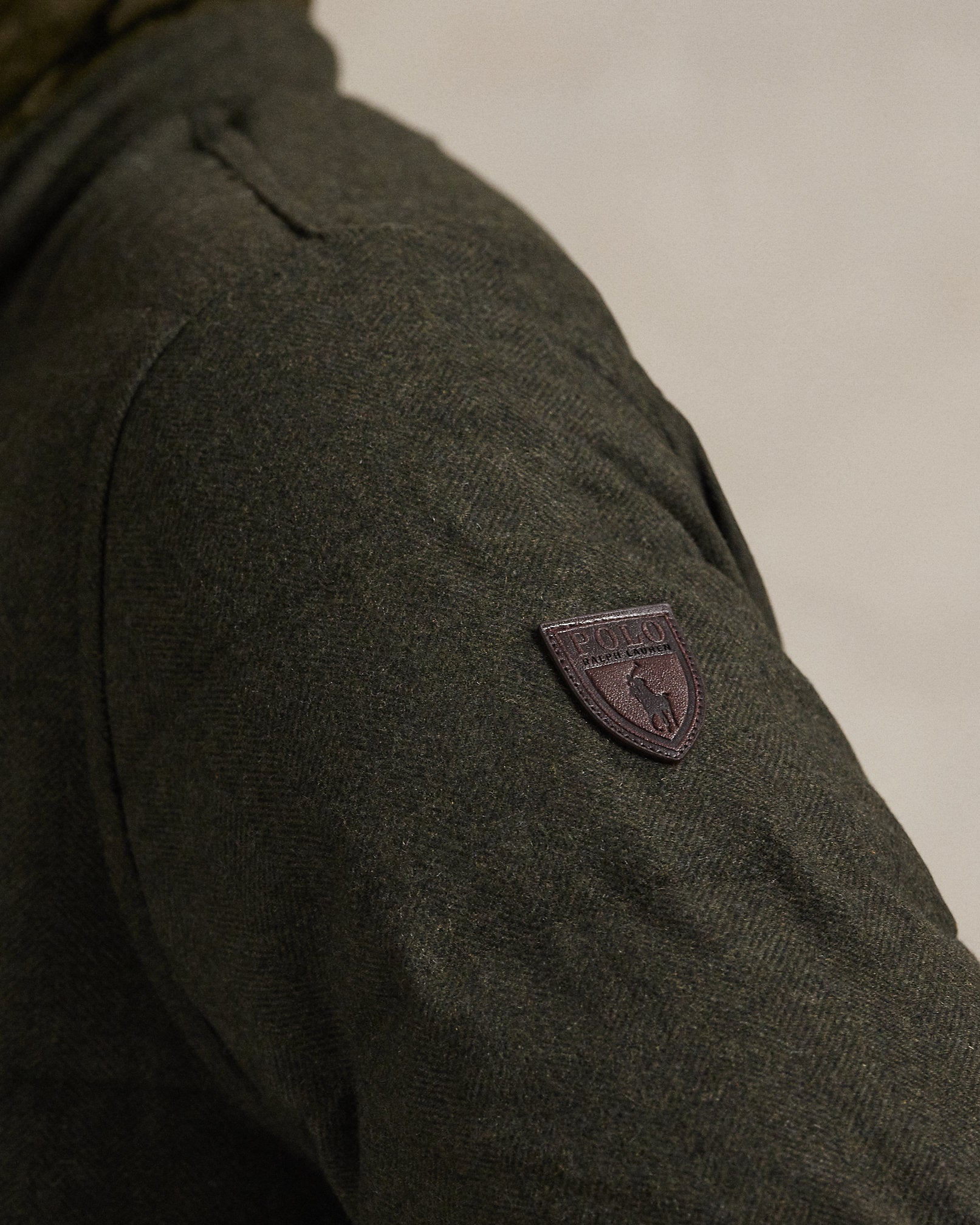 Ralph Lauren Herringbone Down Shirt Jacket