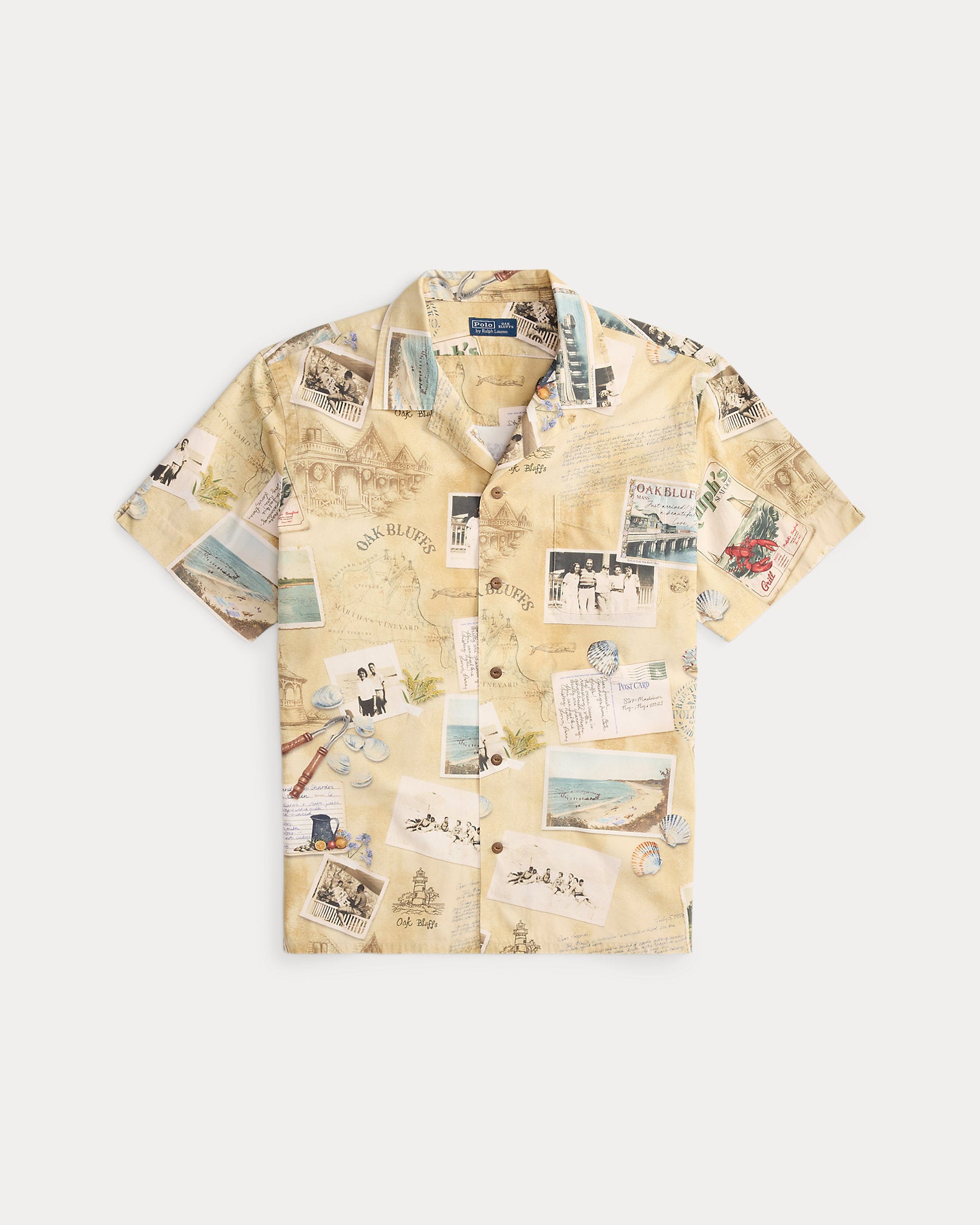 Ralph Lauren The Oak Bluffs Diary Print Camp Shirt