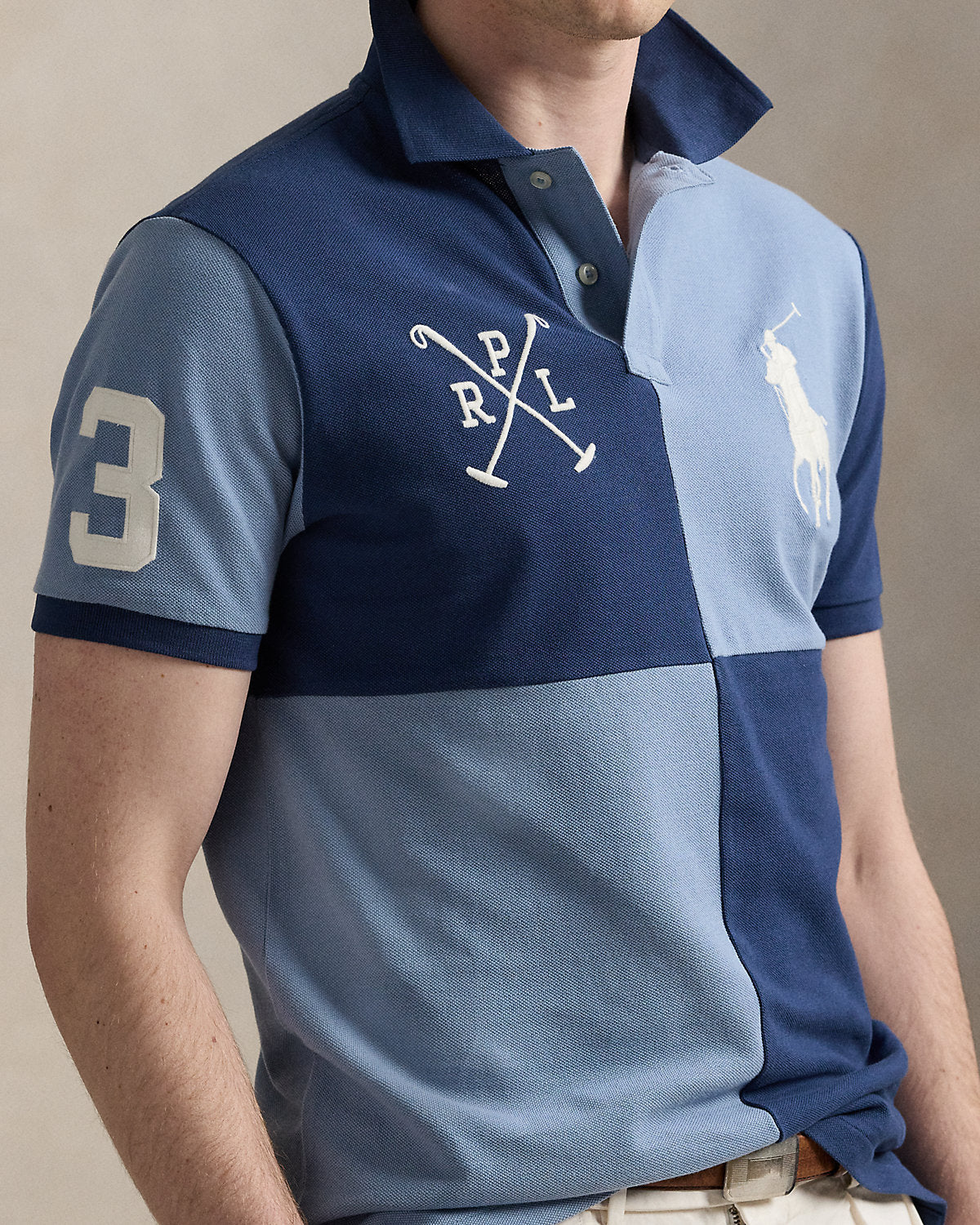 Ralph Lauren Custom Slim Fit Big Pony Mesh Polo Shirt
