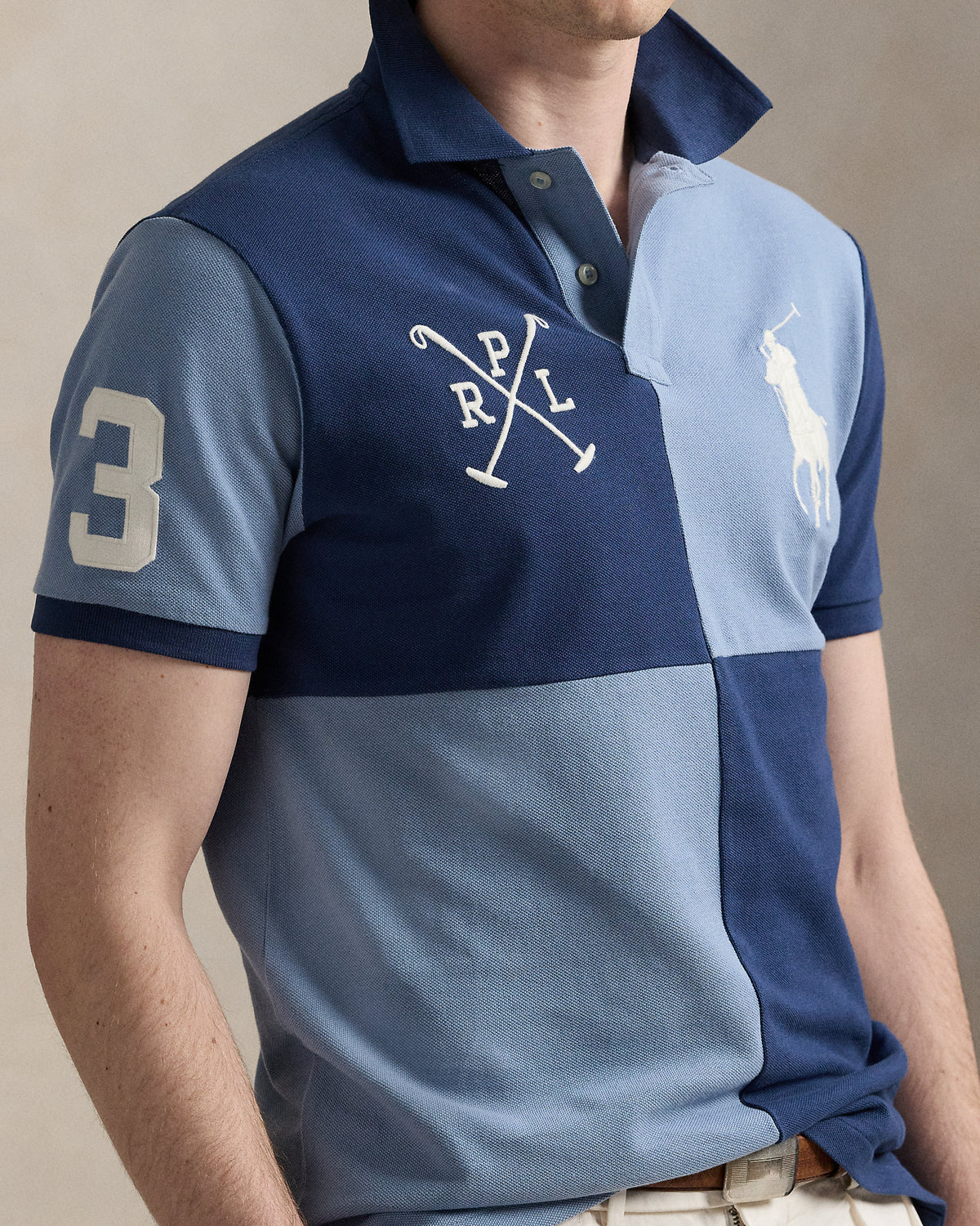 Ralph Lauren Custom Slim Fit Big Pony Mesh Polo Shirt